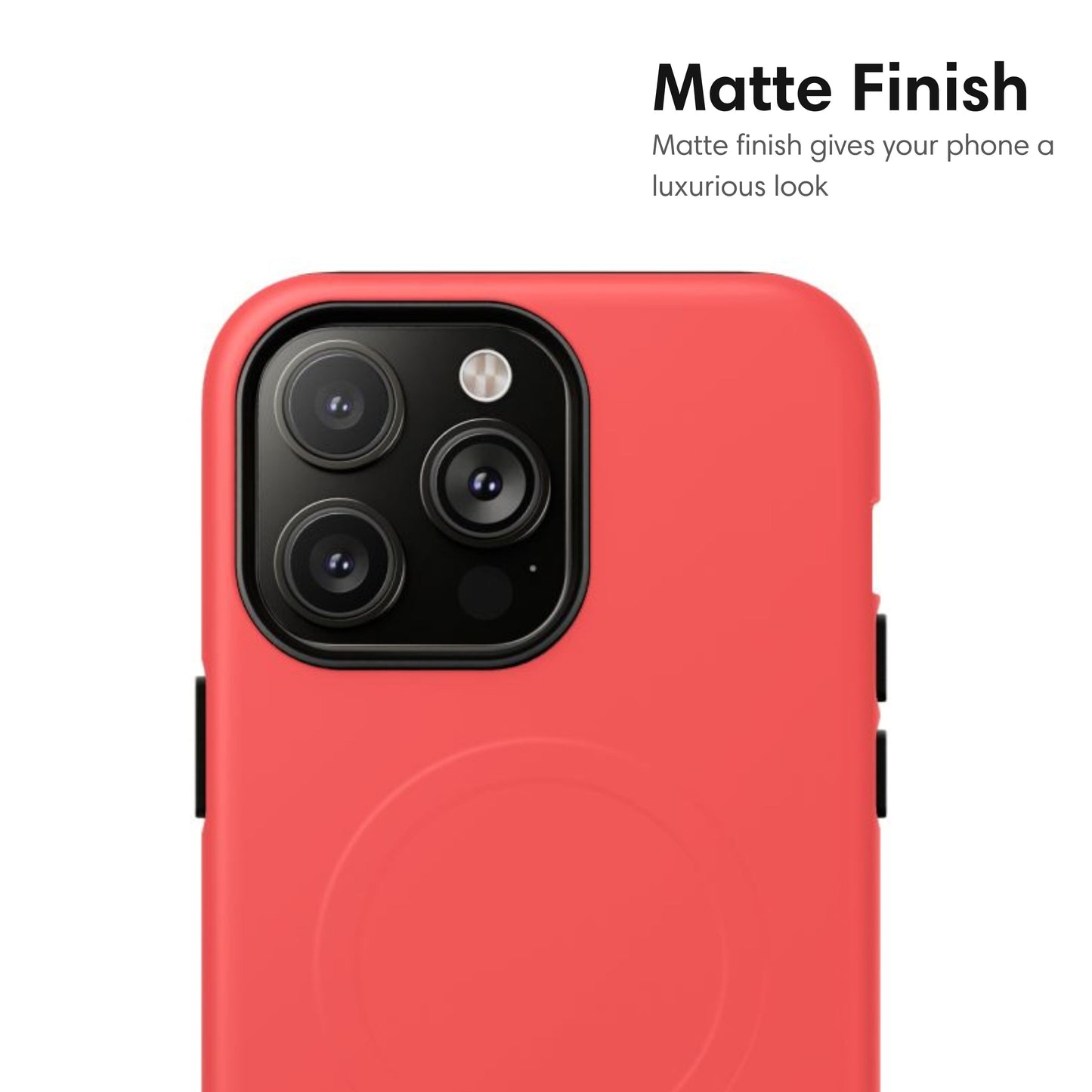 Coral Red MagSafe Tough Case matte