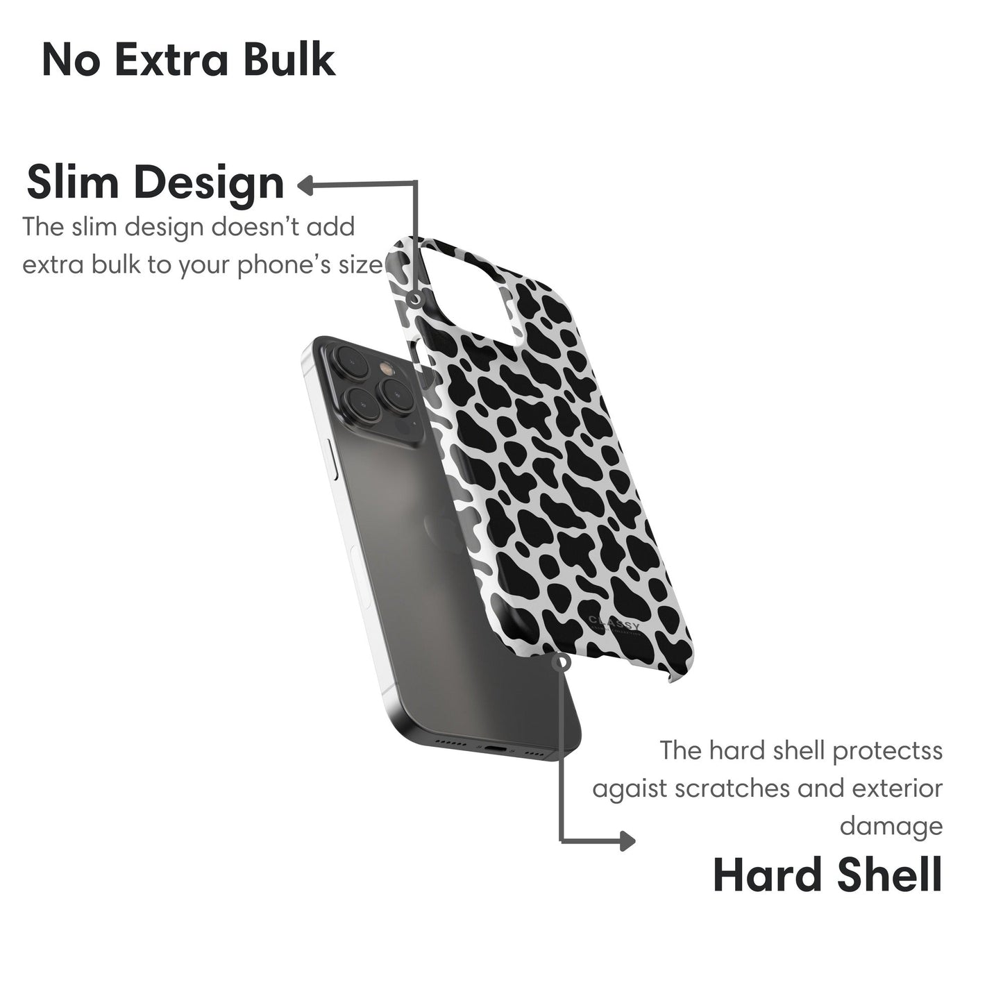 Cow Print Snap Case - Classy Cases - Phone Case - iPhone 17 - Glossy - 