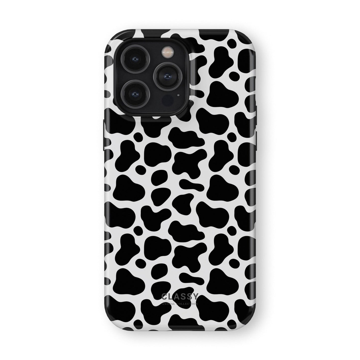 Cow Print Tough Case - Classy Cases - Phone Case - iPhone 15 - Glossy - 