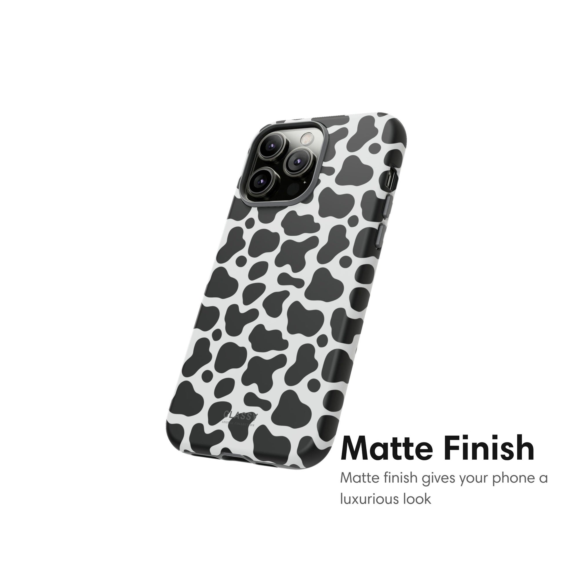 Cow Print Tough Case - Classy Cases - Phone Case - iPhone 17 - Glossy - 