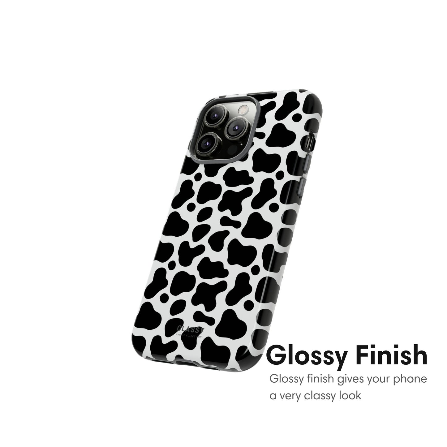 Cow Print Tough Case - Classy Cases - Phone Case - iPhone 17 - Glossy - 