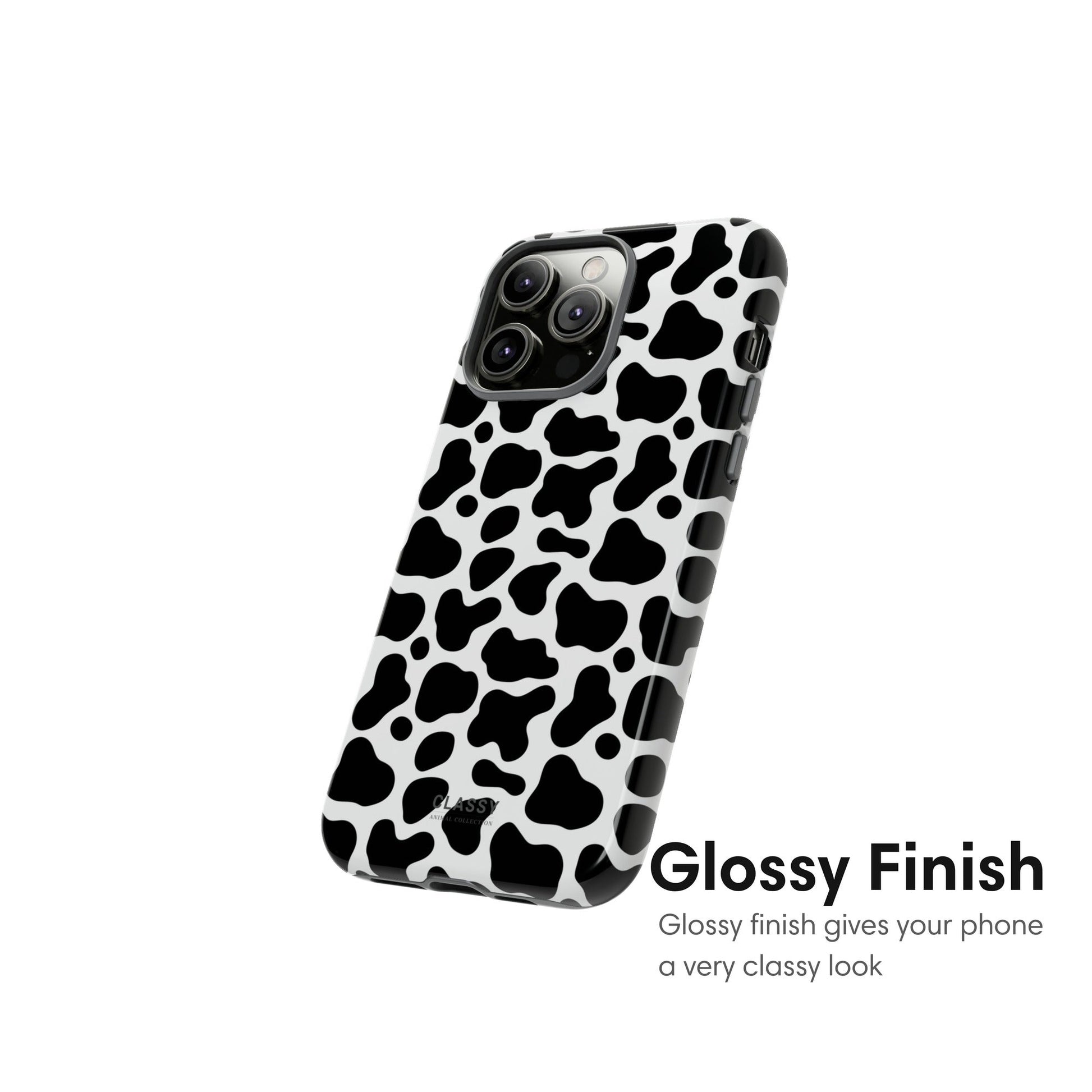 Cow Print Tough Case - Classy Cases - Phone Case - iPhone 17 - Glossy - 