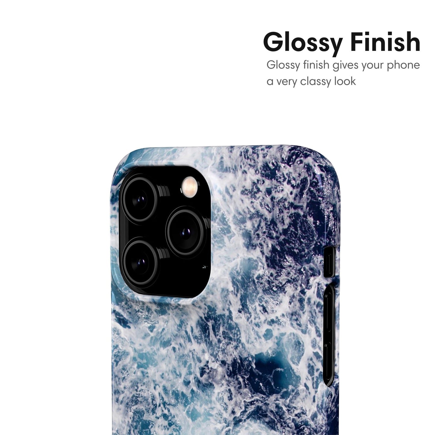 Dark Blue Ocean Snap Case - Classy Cases - Phone Case - iPhone 17 - Glossy - 