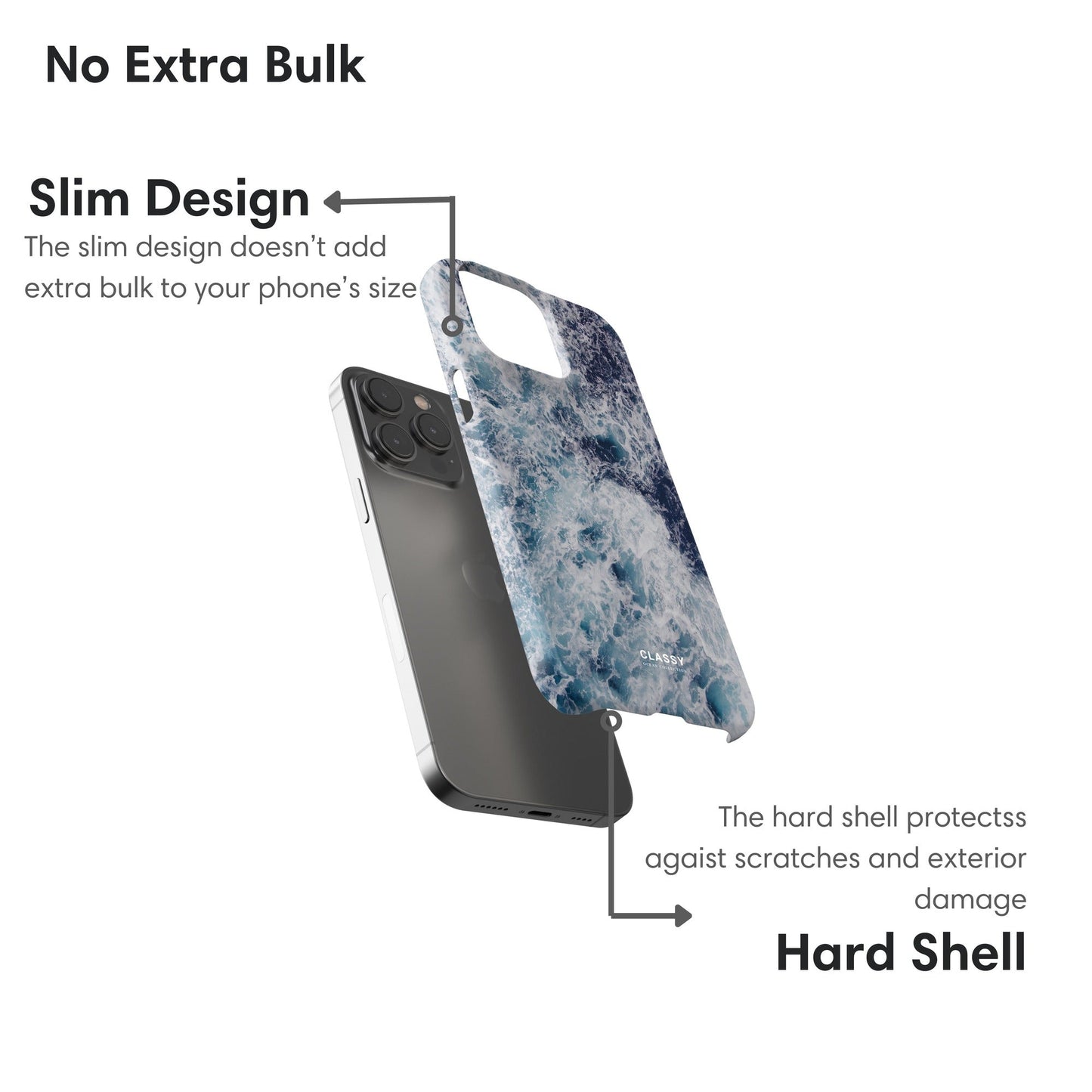 Dark Blue Ocean Snap Case - Classy Cases - Phone Case - iPhone 17 - Glossy - 