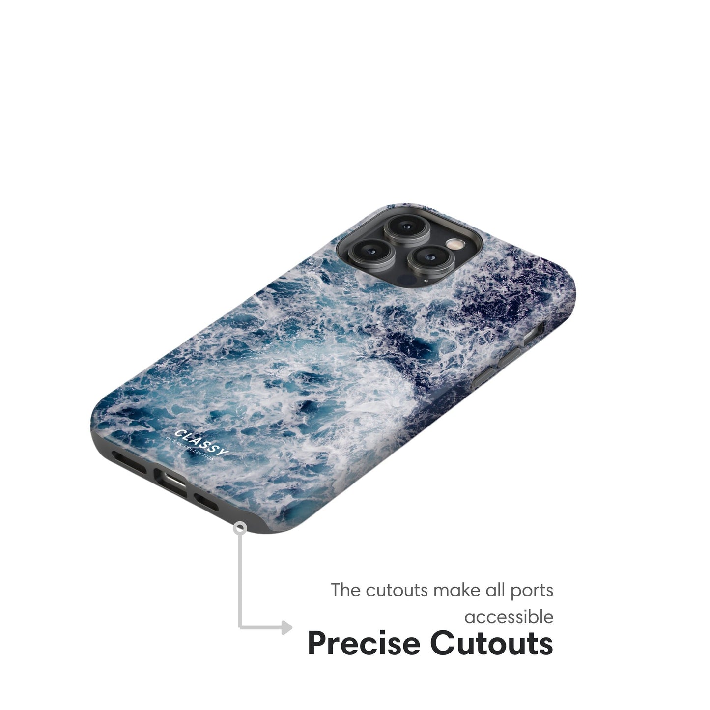 Dark Blue Ocean Tough Case - Classy Cases - Phone Case - iPhone 17 - Glossy - 