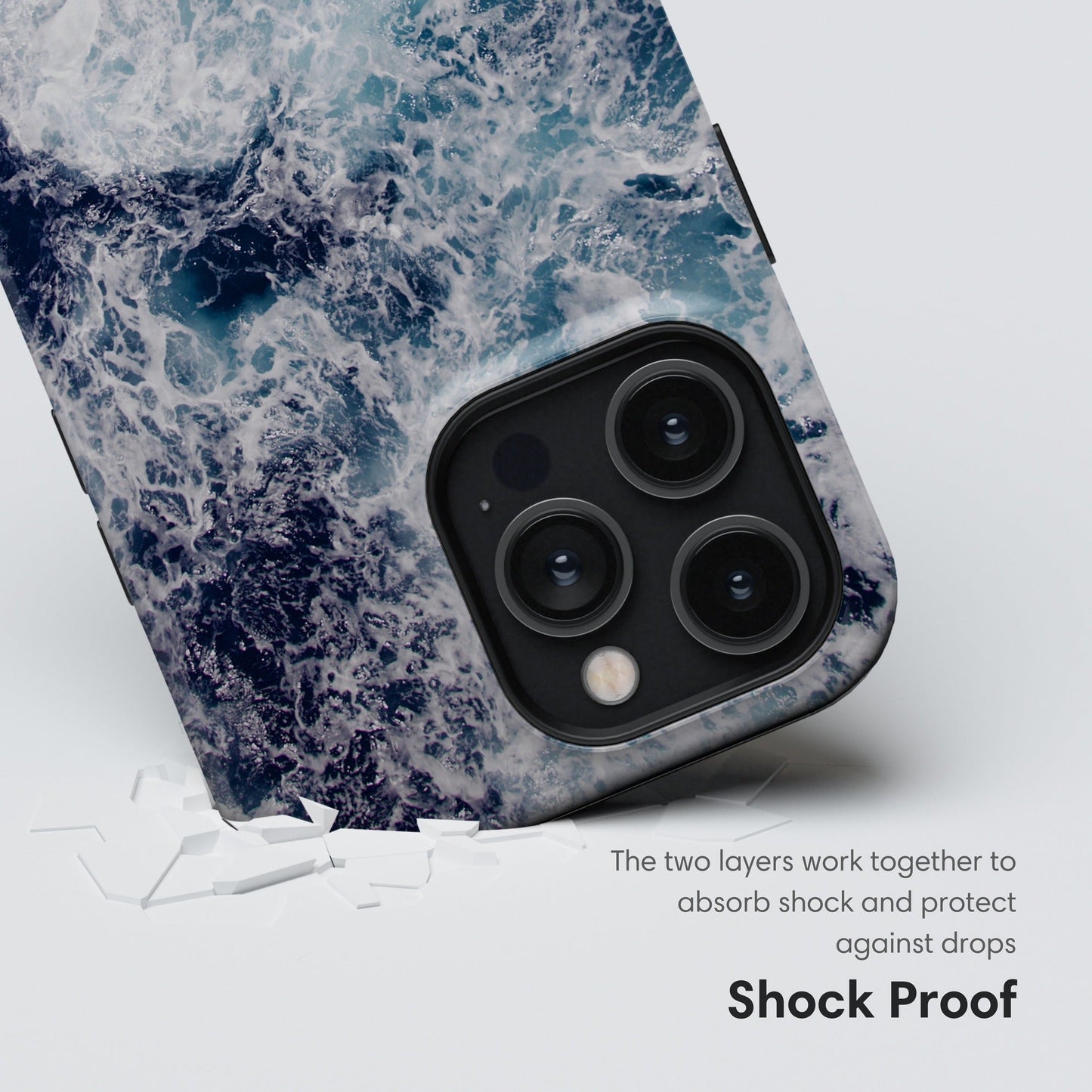 Dark Blue Ocean Tough Case - Classy Cases - Phone Case - iPhone 17 - Glossy - 