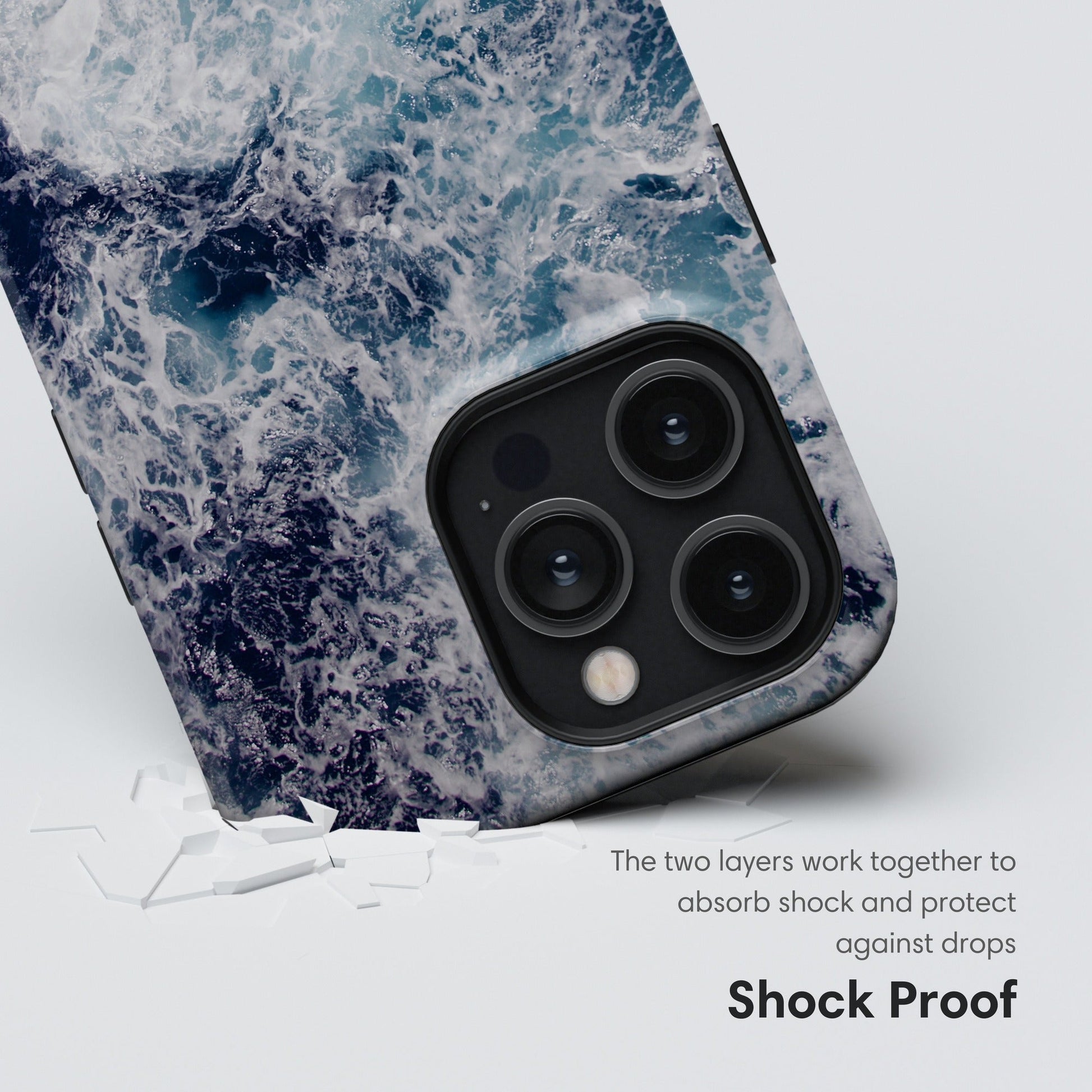 Dark Blue Ocean Tough Case - Classy Cases - Phone Case - iPhone 17 - Glossy - 