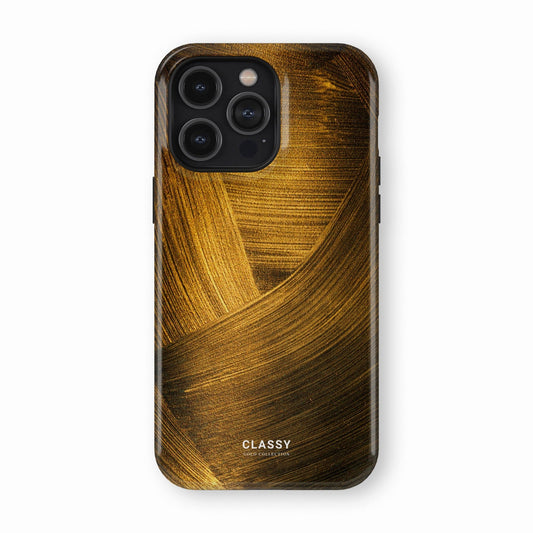 Dark Gold Pattern Tough Case - Classy Cases - Phone Case - iPhone 17 - Glossy - 