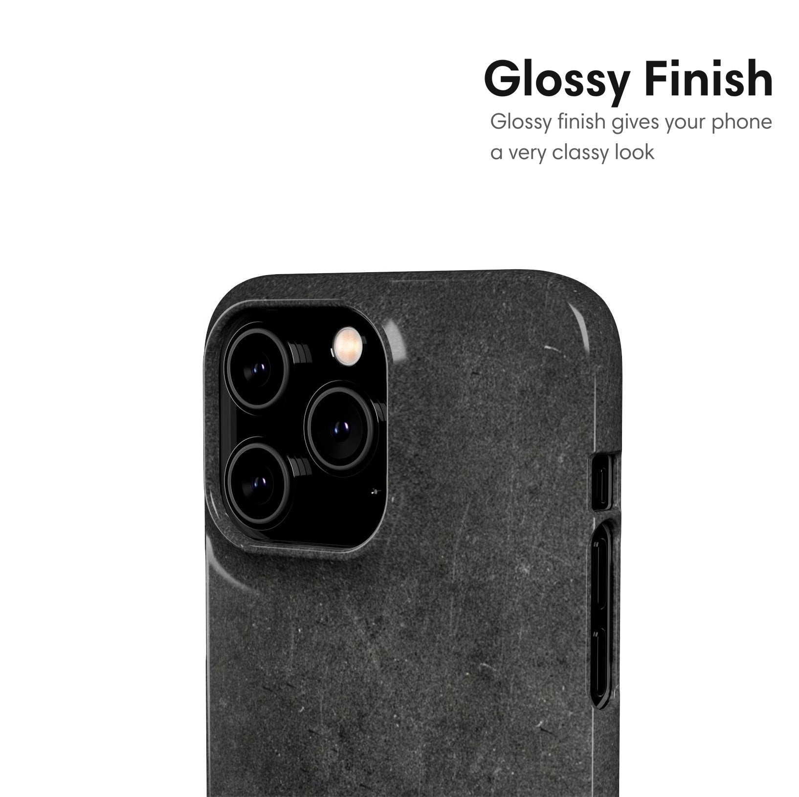 Dark Gray Elegant Snap Case - Classy Cases - Phone Case - iPhone 17 - Glossy - 