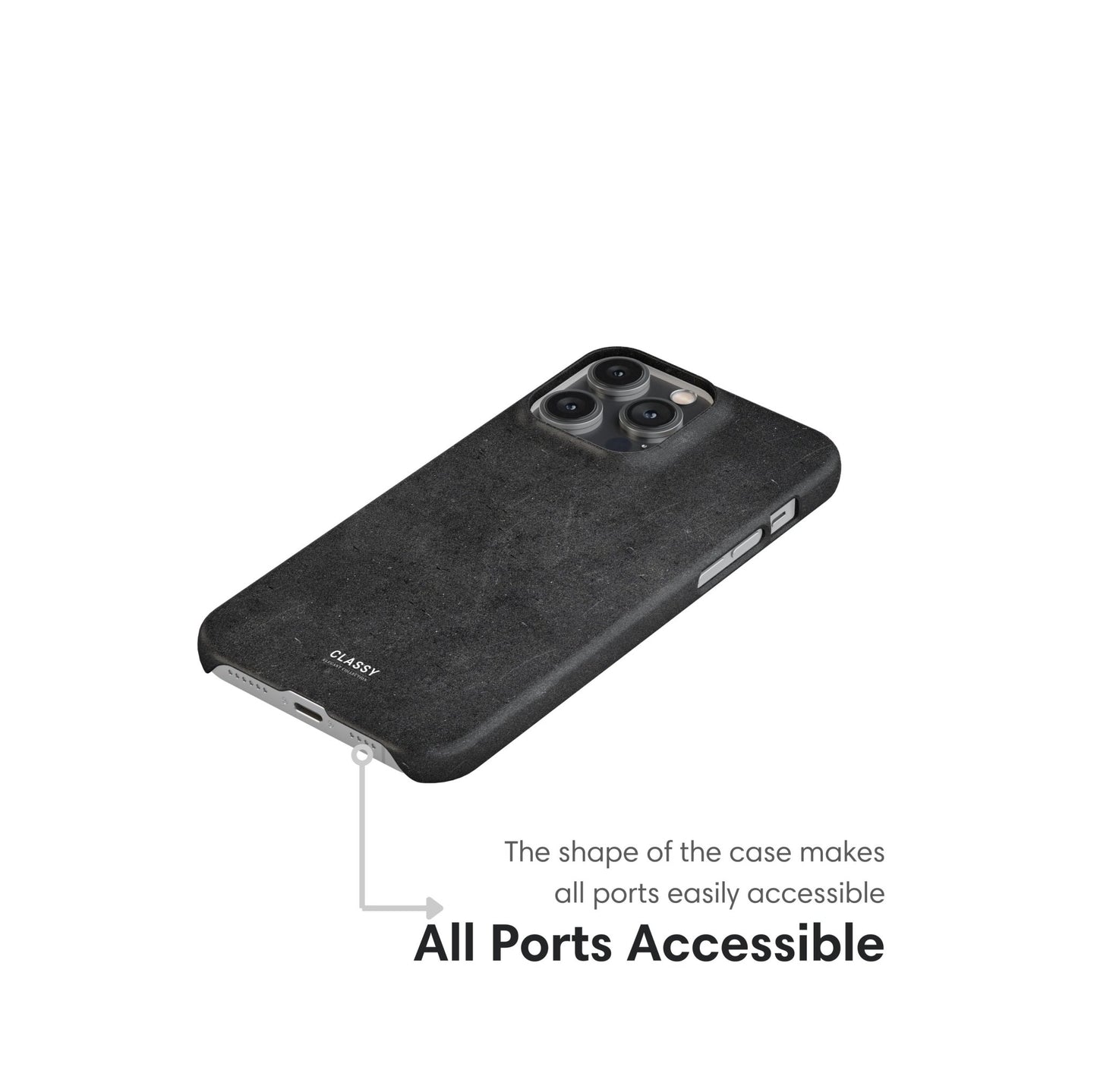 Dark Gray Elegant Snap Case - Classy Cases - Phone Case - iPhone 17 - Glossy - 