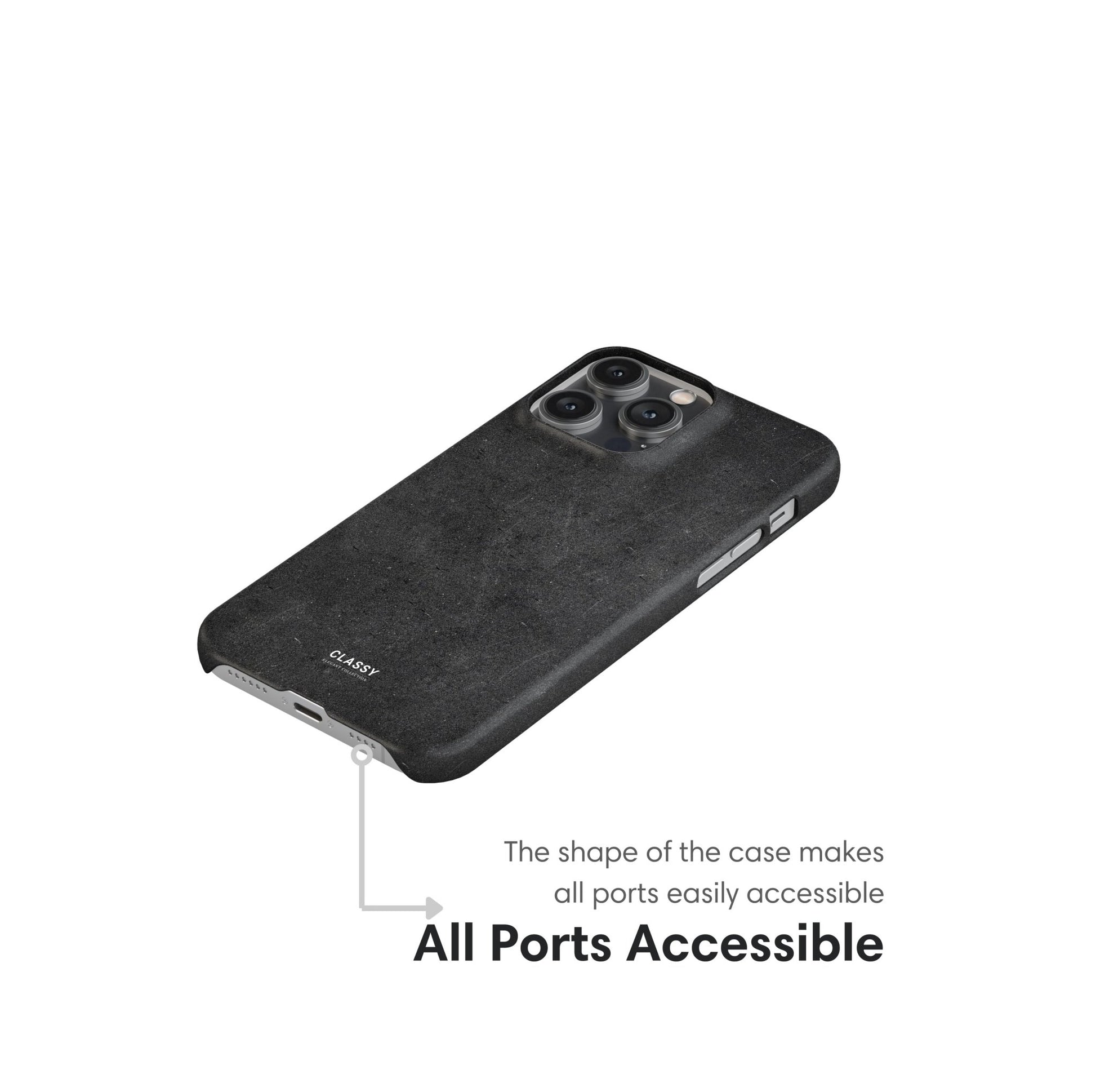 Dark Gray Elegant Snap Case - Classy Cases - Phone Case - iPhone 17 - Glossy - 