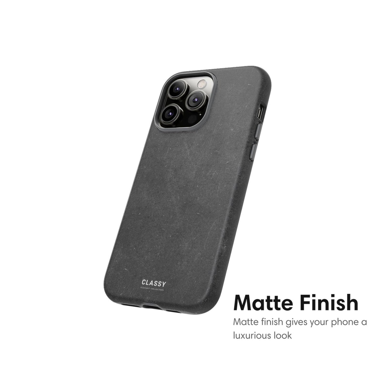 Dark Gray Elegant Tough Case - Classy Cases - Phone Case - iPhone 17 - Glossy - 