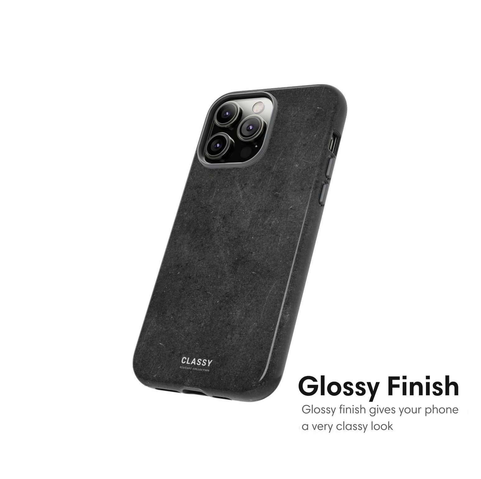 Dark Gray Elegant Tough Case - Classy Cases - Phone Case - iPhone 17 - Glossy - 