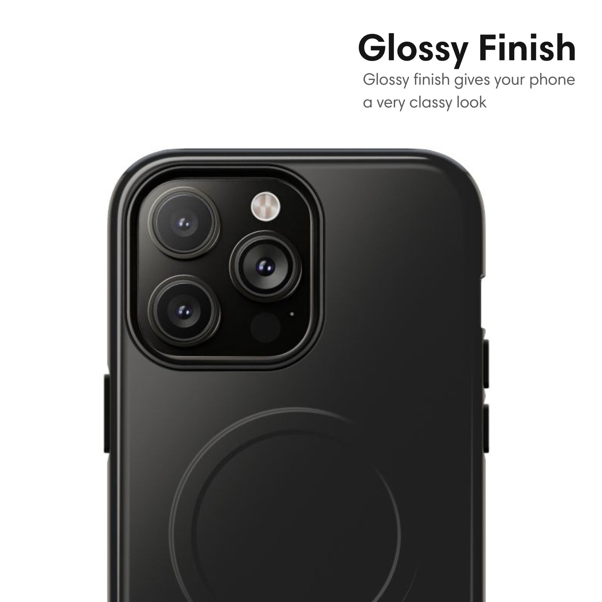 Dark Gray MagSafe Tough Case - Classy Cases - Phone Case - iPhone 17 - Glossy - 