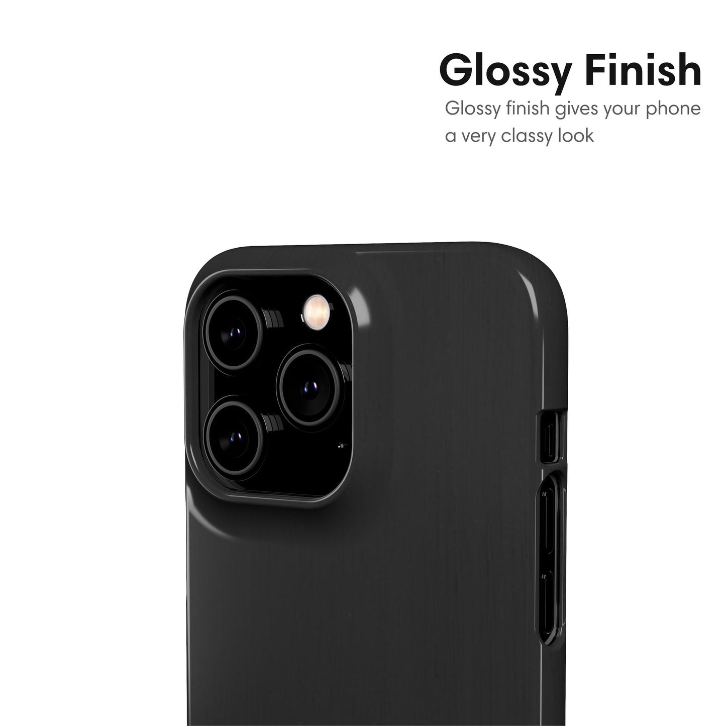 Dark Gray Snap Case - Classy Cases - Phone Case - iPhone 17 - Glossy - 