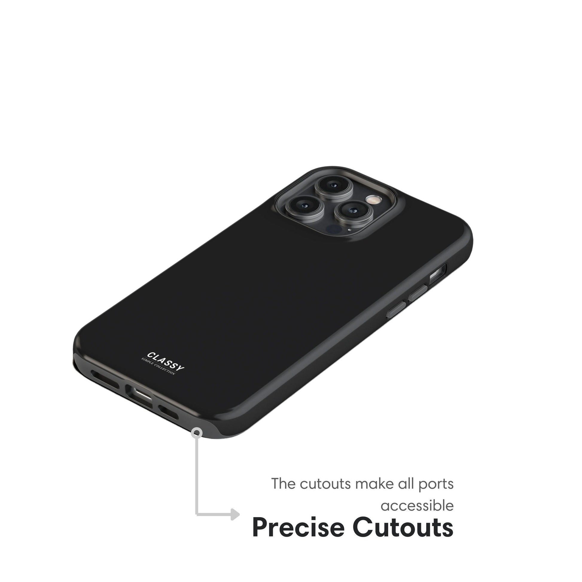 Dark Gray Tough Case - Classy Cases - Phone Case - iPhone 17 - Glossy - 