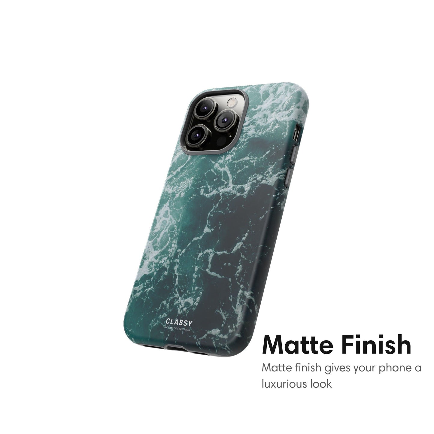 Dark Navy Ocean Tough Case - Classy Cases - Phone Case - iPhone 17 - Glossy - 