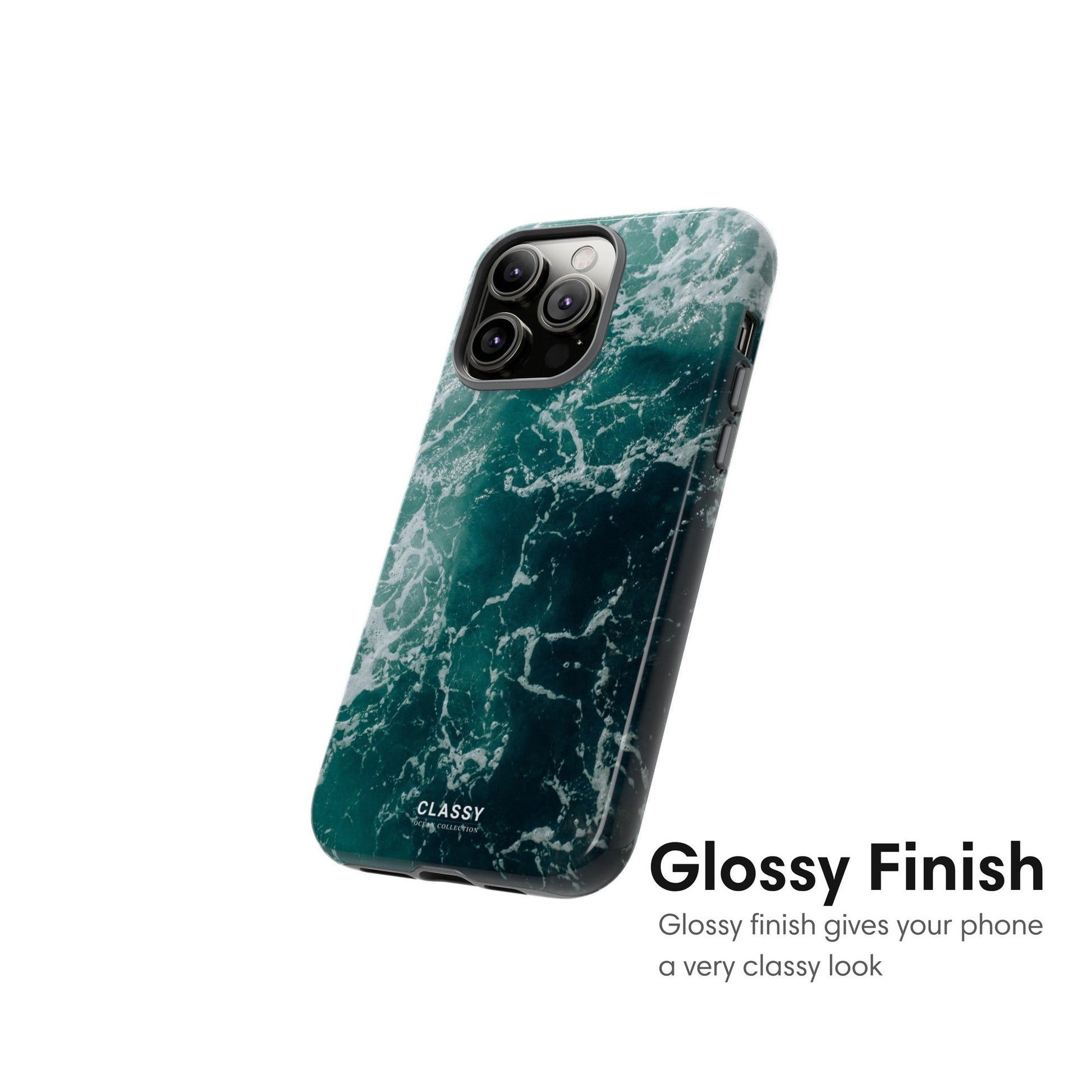 Dark Navy Ocean Tough Case - Classy Cases - Phone Case - iPhone 17 - Glossy - 