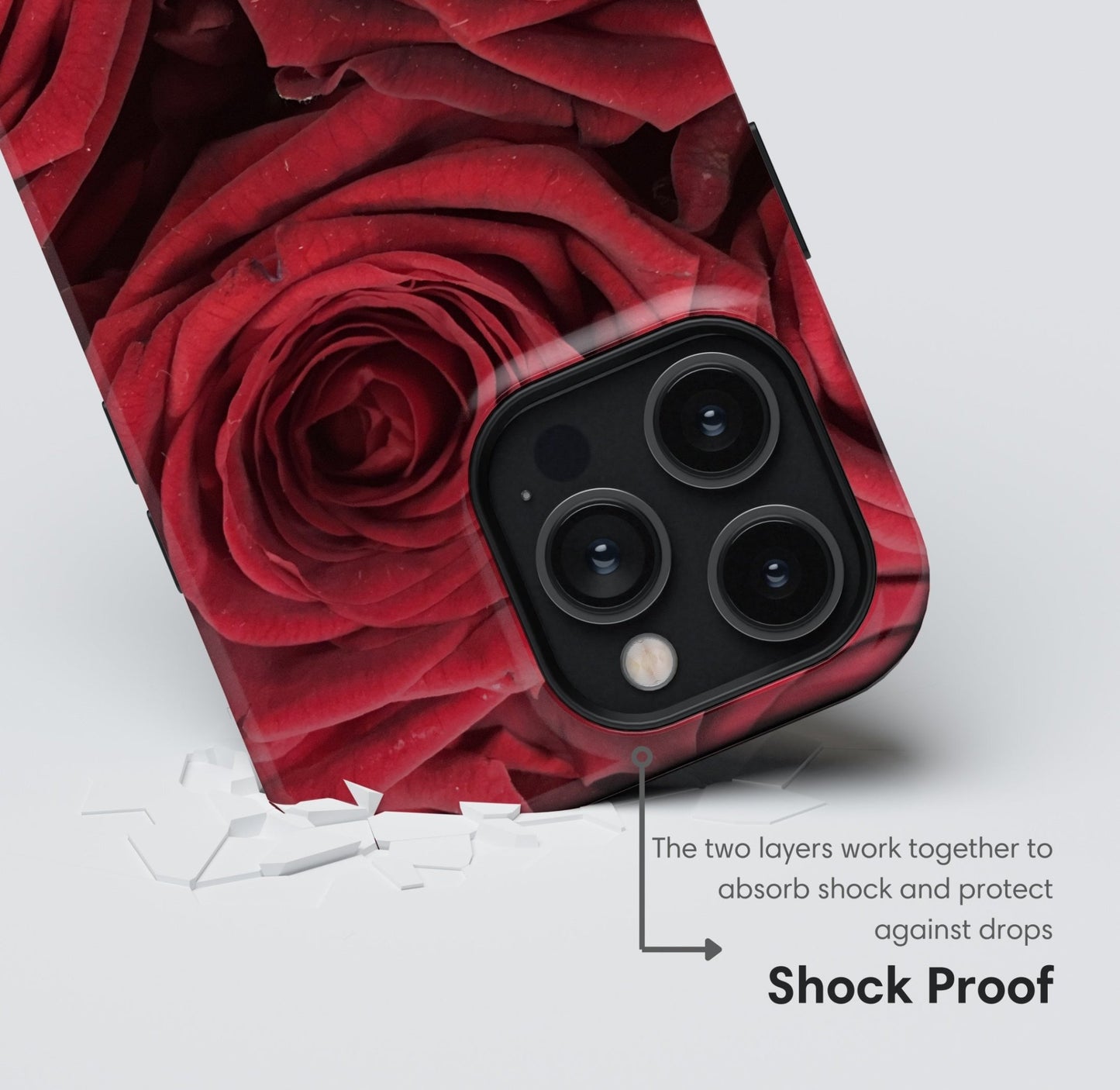 Dark Red Roses Tough Case - Classy Cases - Phone Case - iPhone 17 - Glossy - 