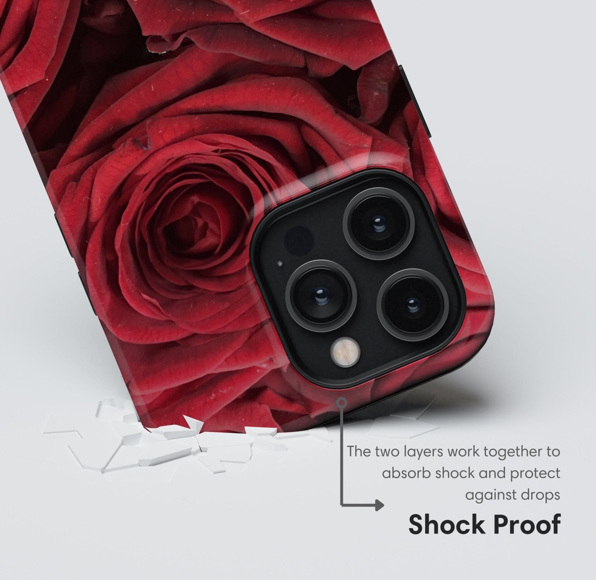 Dark Red Roses Tough Case - Classy Cases - Phone Case - iPhone 17 - Glossy - 