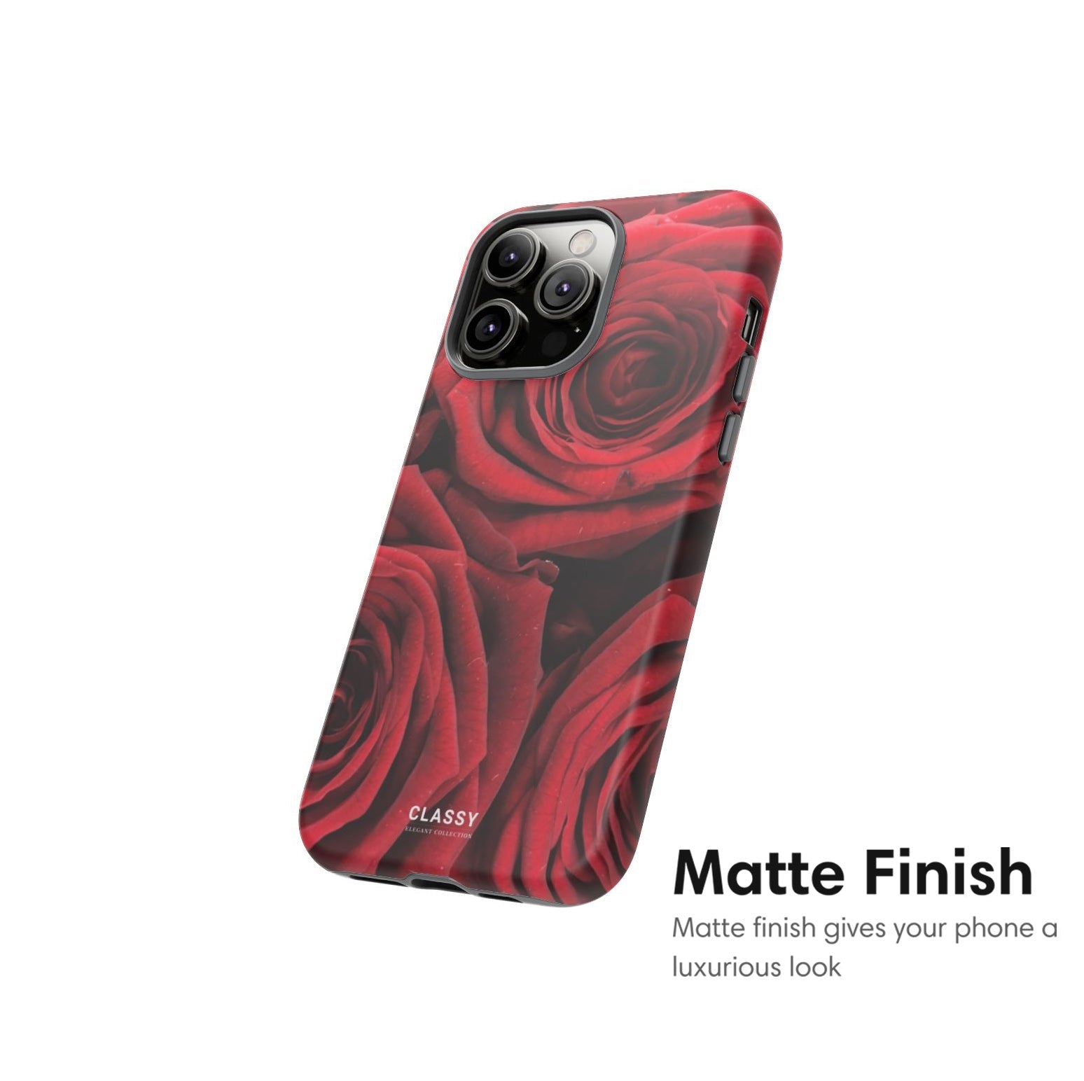 Dark Red Roses Tough Case - Classy Cases - Phone Case - iPhone 17 - Glossy - 