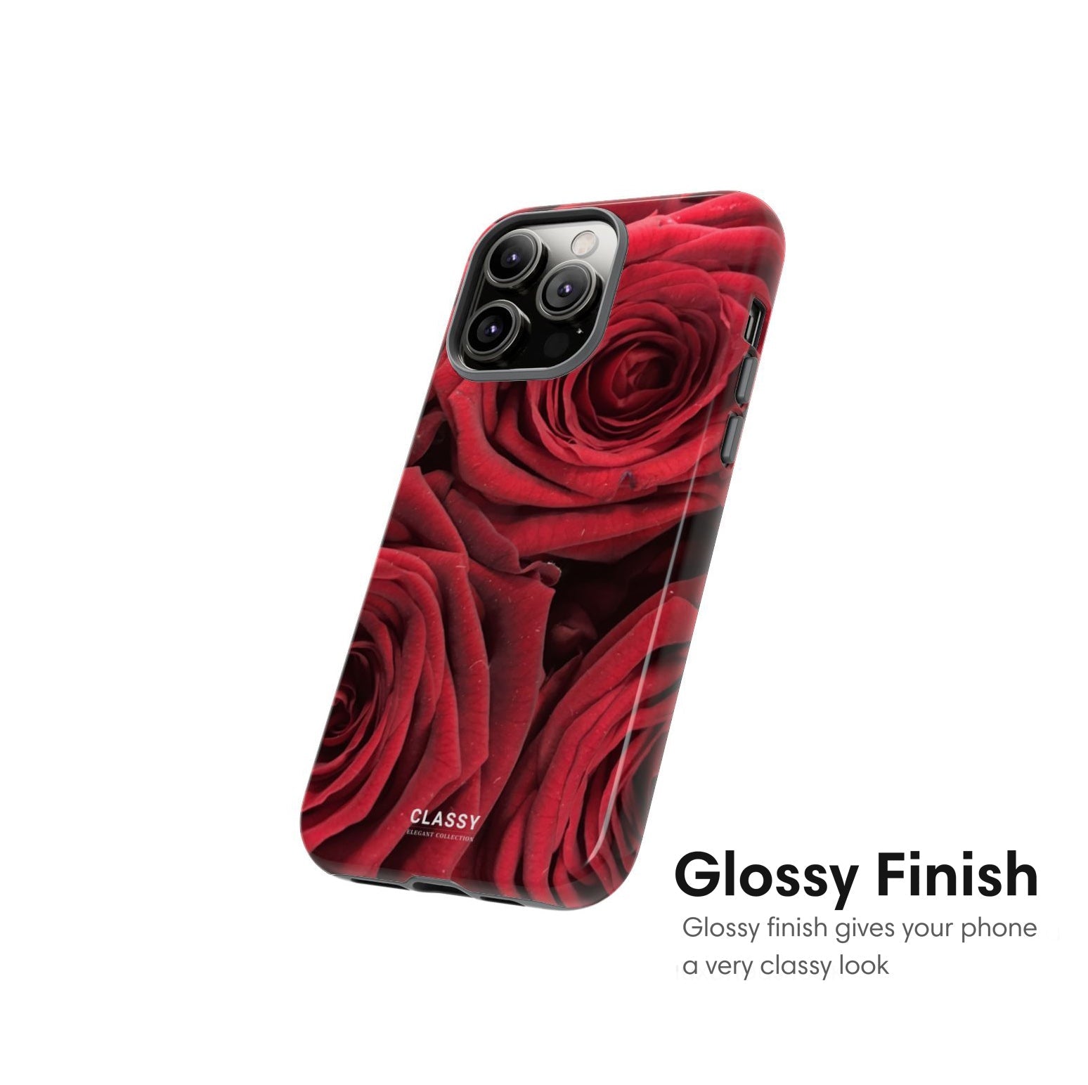 Dark Red Roses Tough Case - Classy Cases - Phone Case - iPhone 17 - Glossy - 