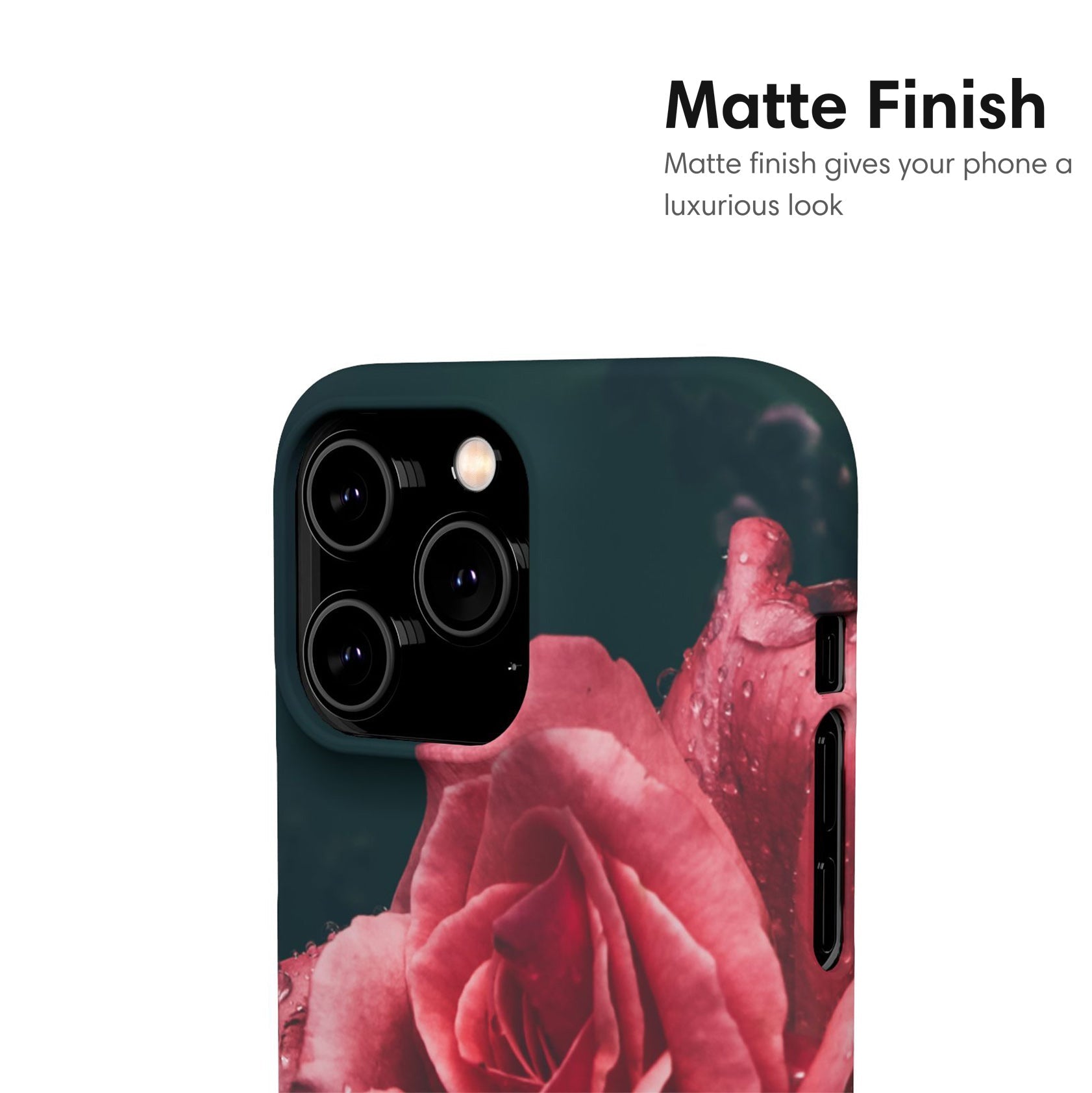Dark Rose Snap Case - Classy Cases - Phone Case - iPhone 17 - Glossy - 