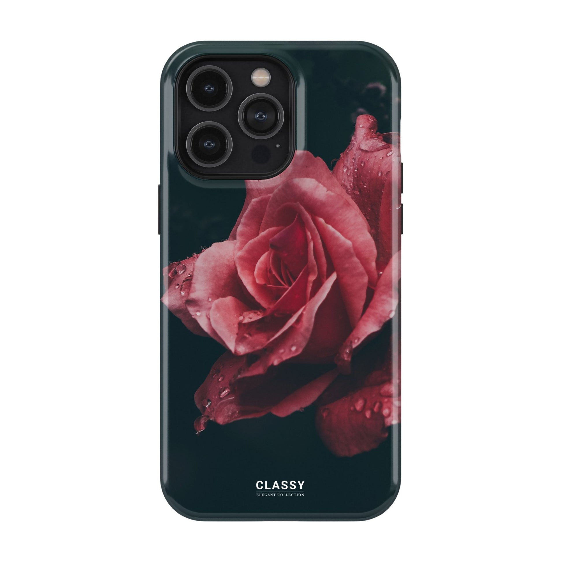 Dark Rose Tough Case - Classy Cases - Phone Case - iPhone 17 - Glossy - 