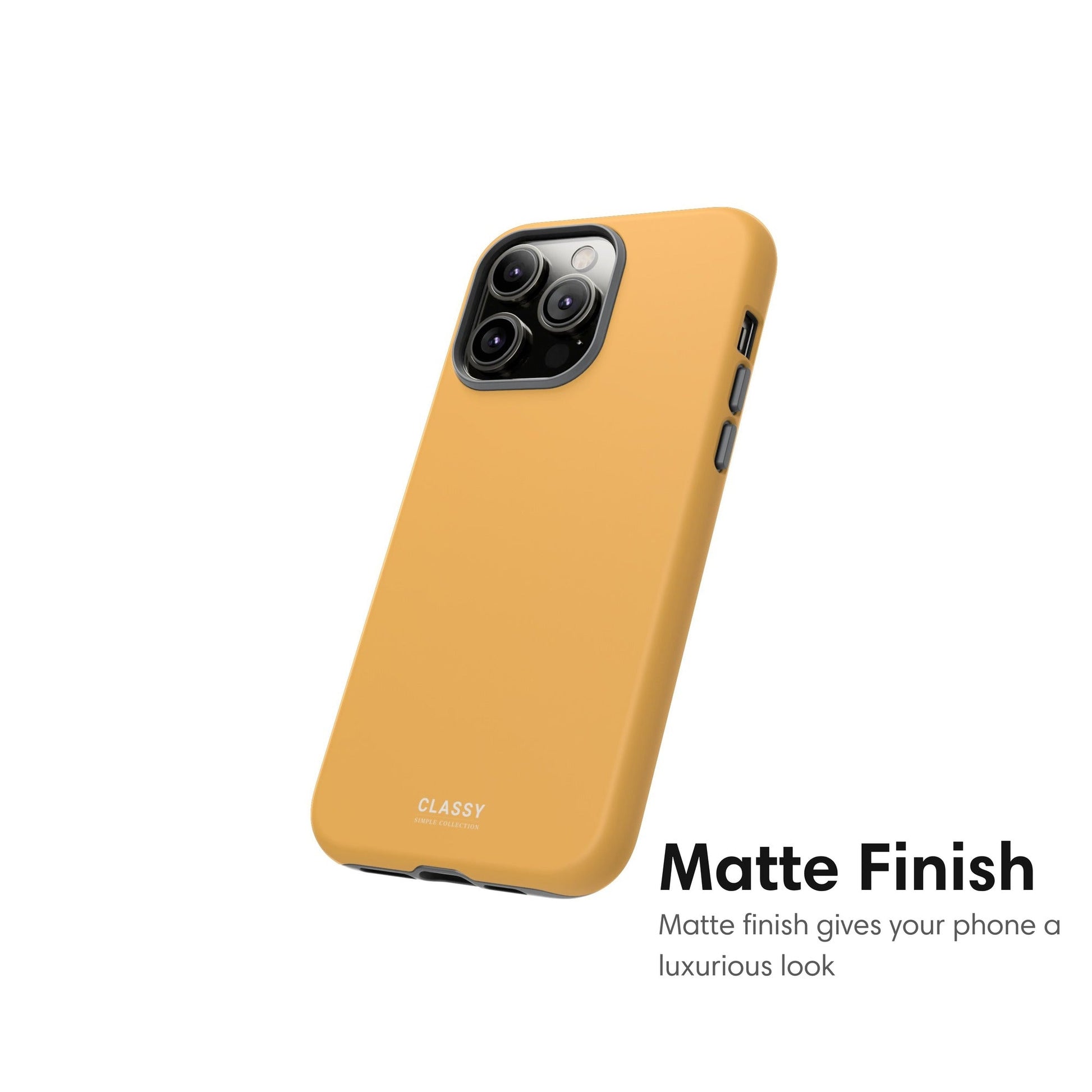 Dark Yellow Tough Case - Classy Cases - Phone Case - iPhone 17 - Glossy - 