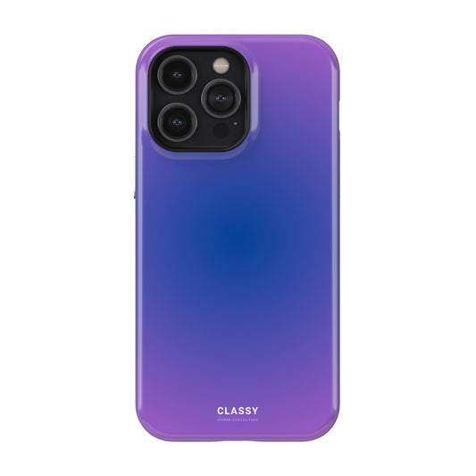 Dark Blue and Purple Ombre Tough Case front