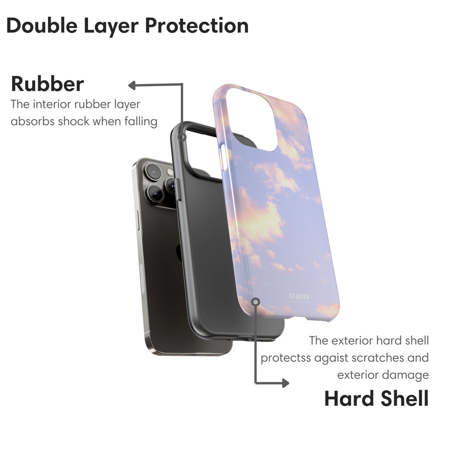 Dawn Sky Tough Case - Classy Cases - Phone Case - iPhone 17 - Glossy - 