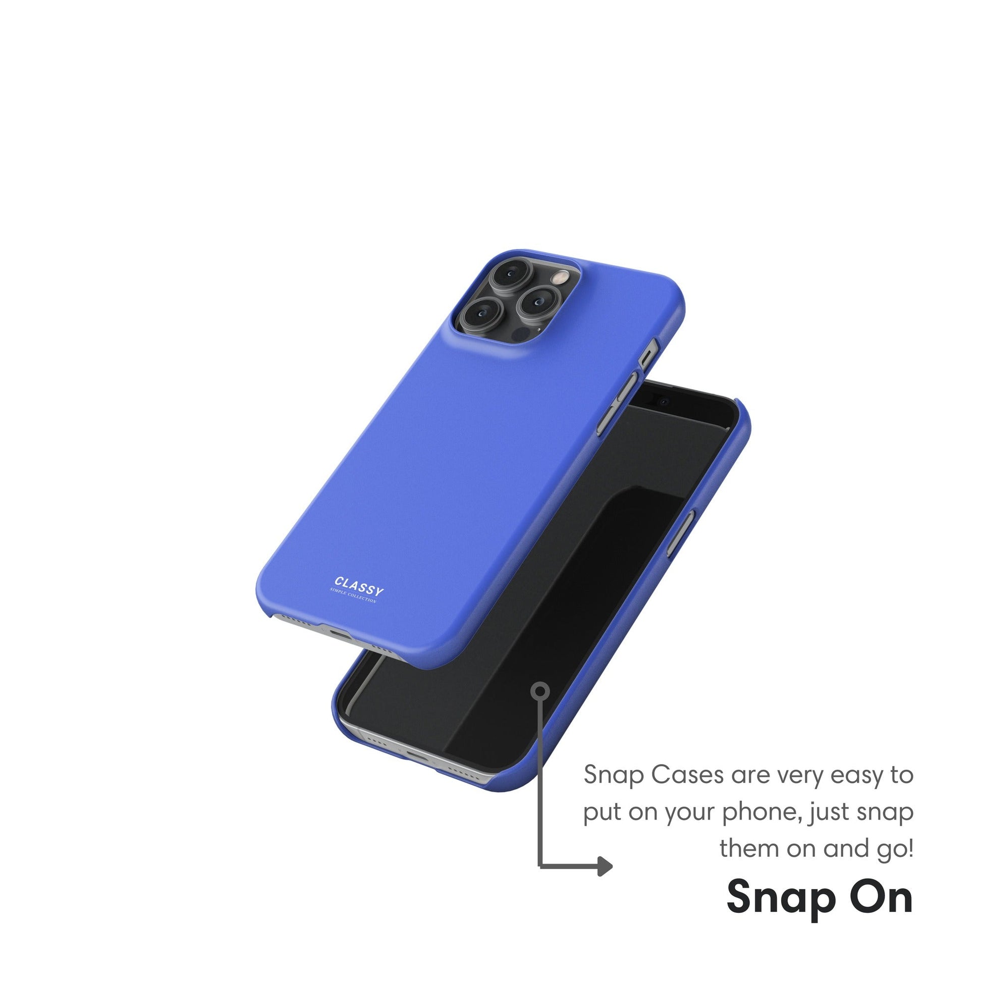 Deep Blue Snap Case - Classy Cases - Phone Case - iPhone 17 - Glossy - 