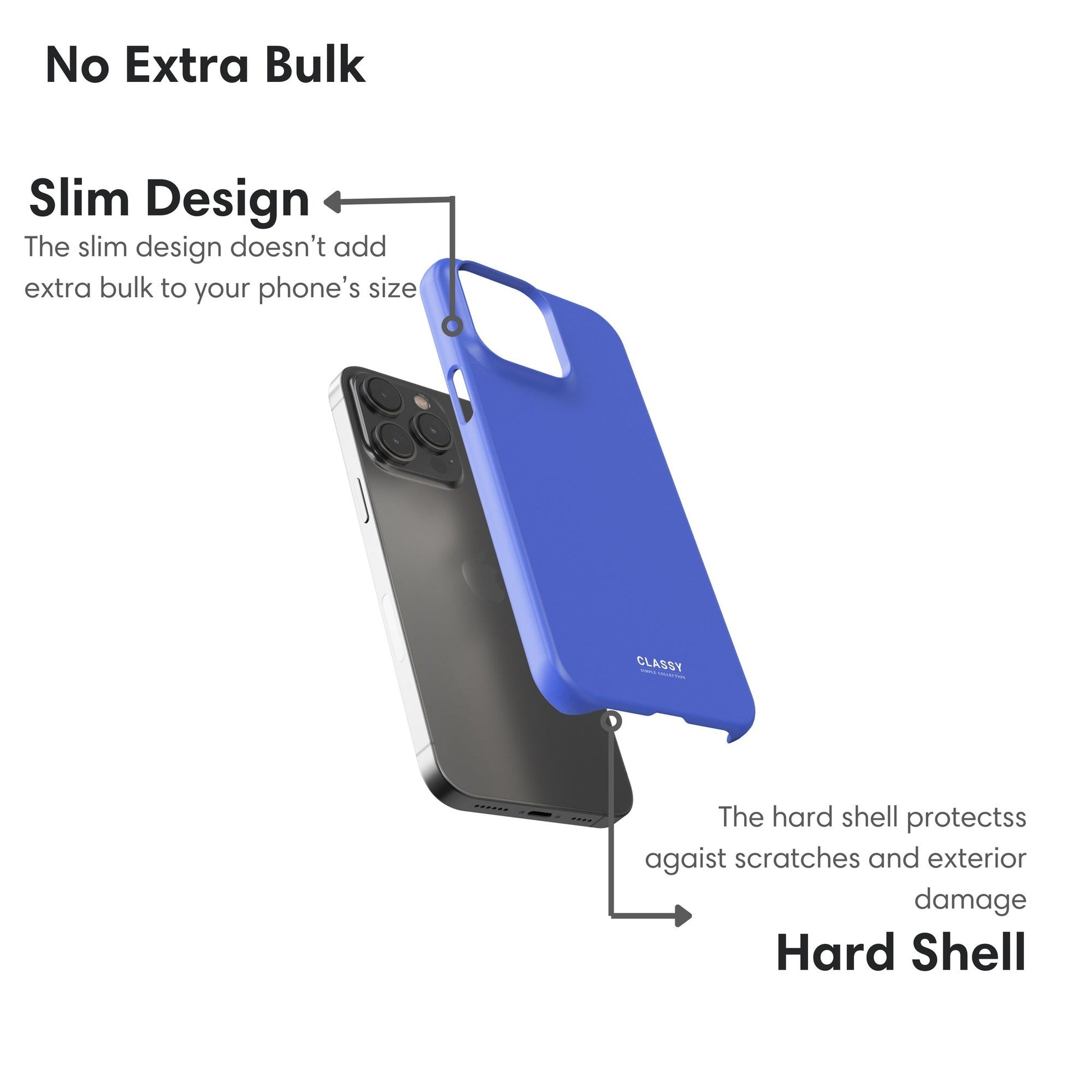 Deep Blue Snap Case - Classy Cases - Phone Case - iPhone 17 - Glossy - 