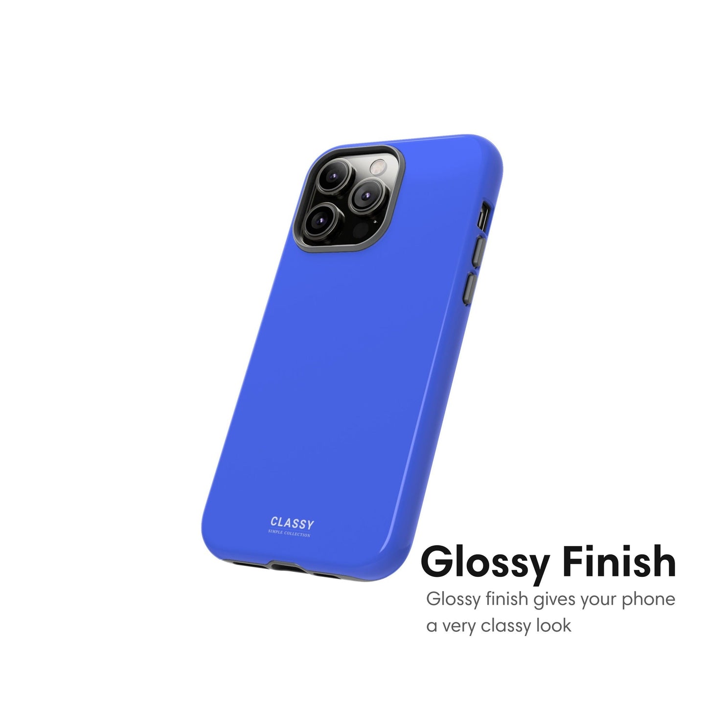 Deep Blue Tough Case - Classy Cases - Phone Case - iPhone 17 - Glossy - 