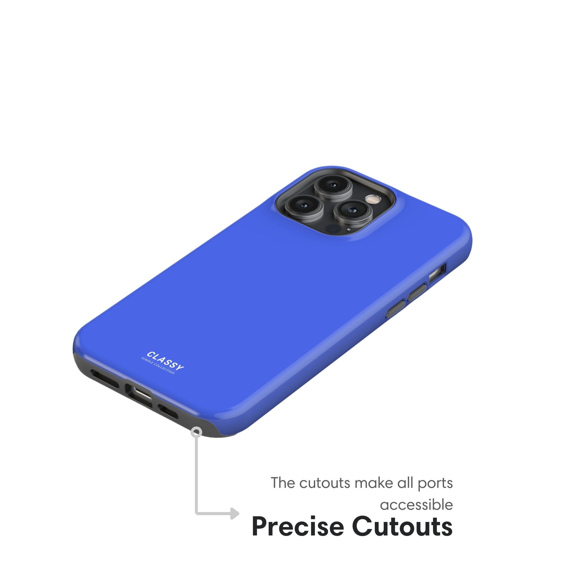 Deep Blue Tough Case - Classy Cases - Phone Case - iPhone 17 - Glossy - 