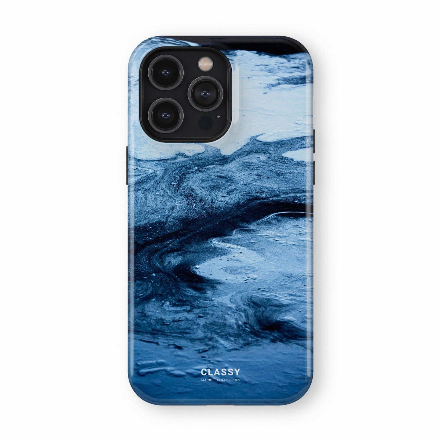 Diverse Blues Marble Tough Case - Classy Cases - Phone Case - iPhone 17 - Glossy - 