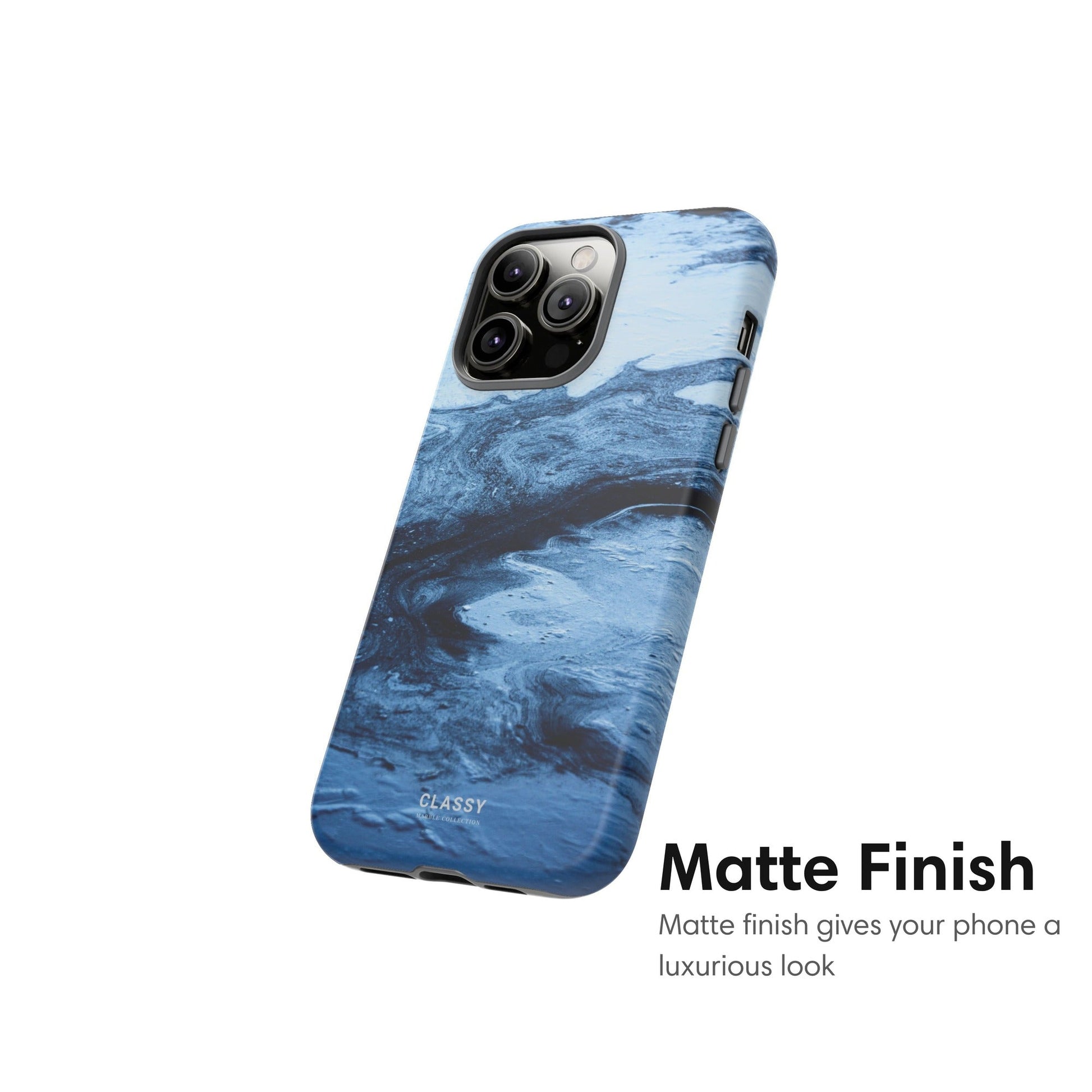 Diverse Blues Marble Tough Case - Classy Cases - Phone Case - iPhone 17 - Glossy - 