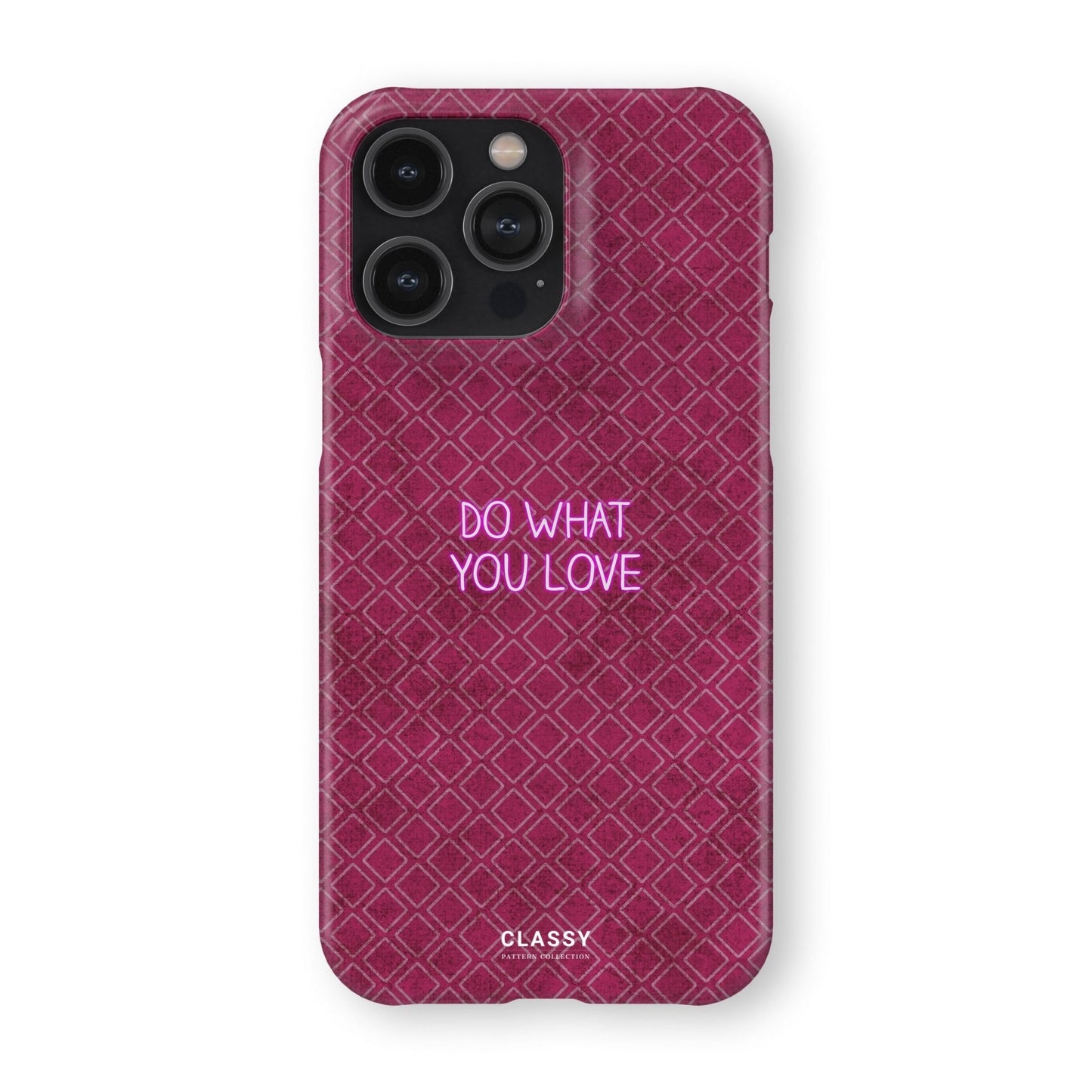 Do What You Love | Dusty Rose Pattern Snap Case - Classy Cases - Phone Case - iPhone 17 - Glossy - 
