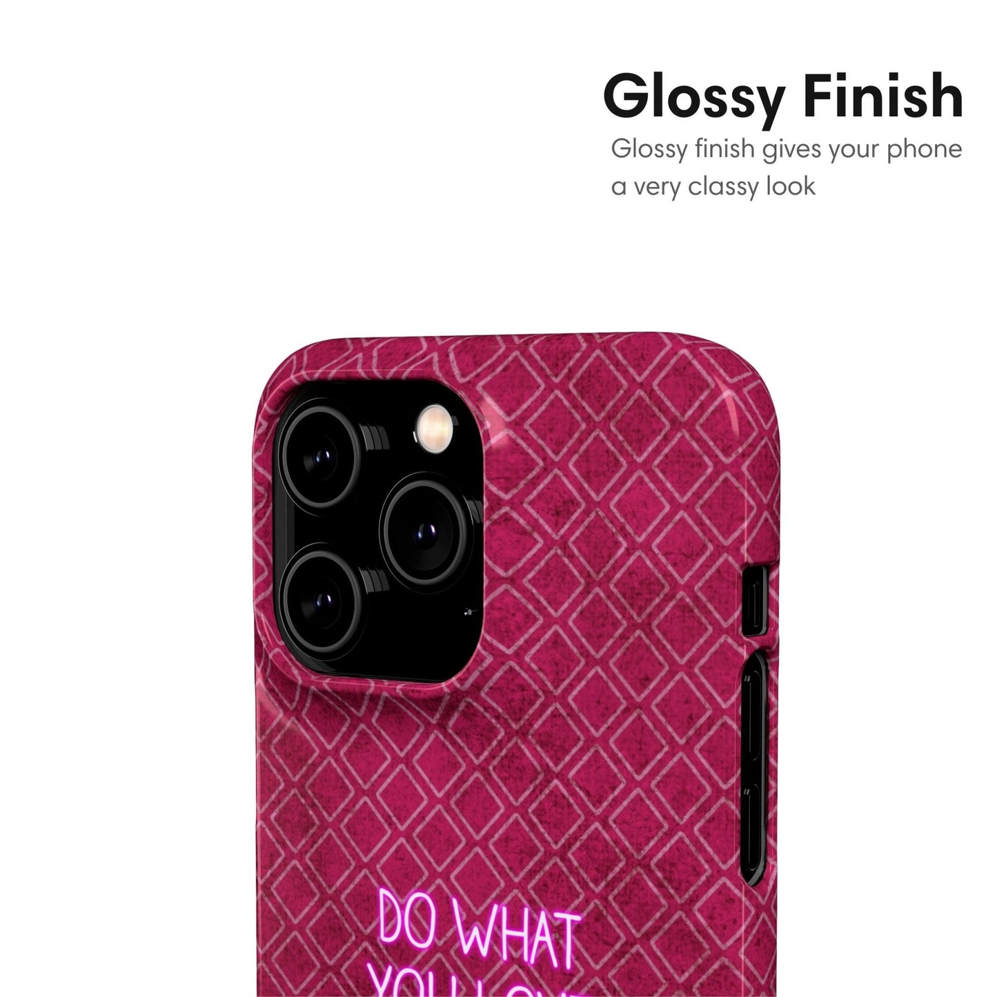 Do What You Love | Dusty Rose Pattern Snap Case - Classy Cases - Phone Case - iPhone 17 - Glossy - 