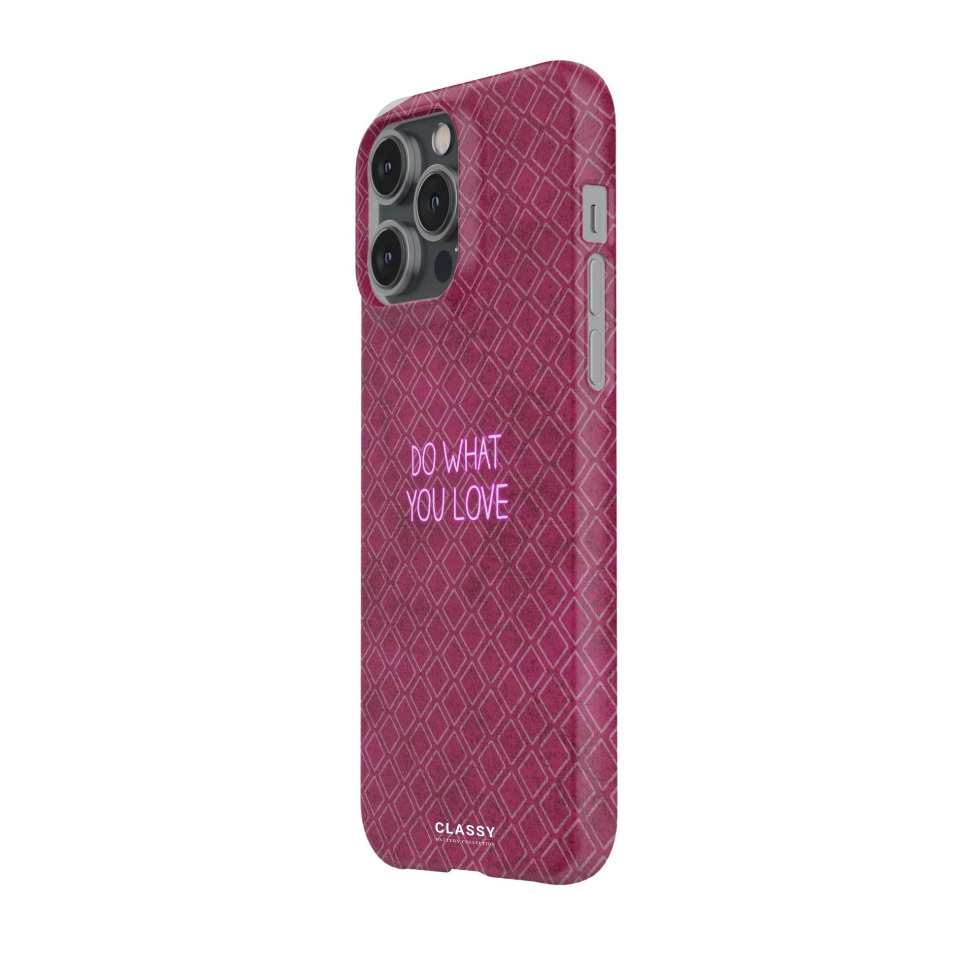 Do What You Love | Dusty Rose Pattern Snap Case - Classy Cases - Phone Case - iPhone 17 - Glossy - 