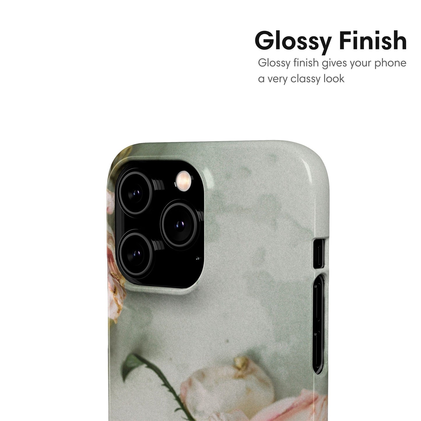 Dropped Rose Snap Case - Classy Cases - Phone Case - iPhone 17 - Glossy - 