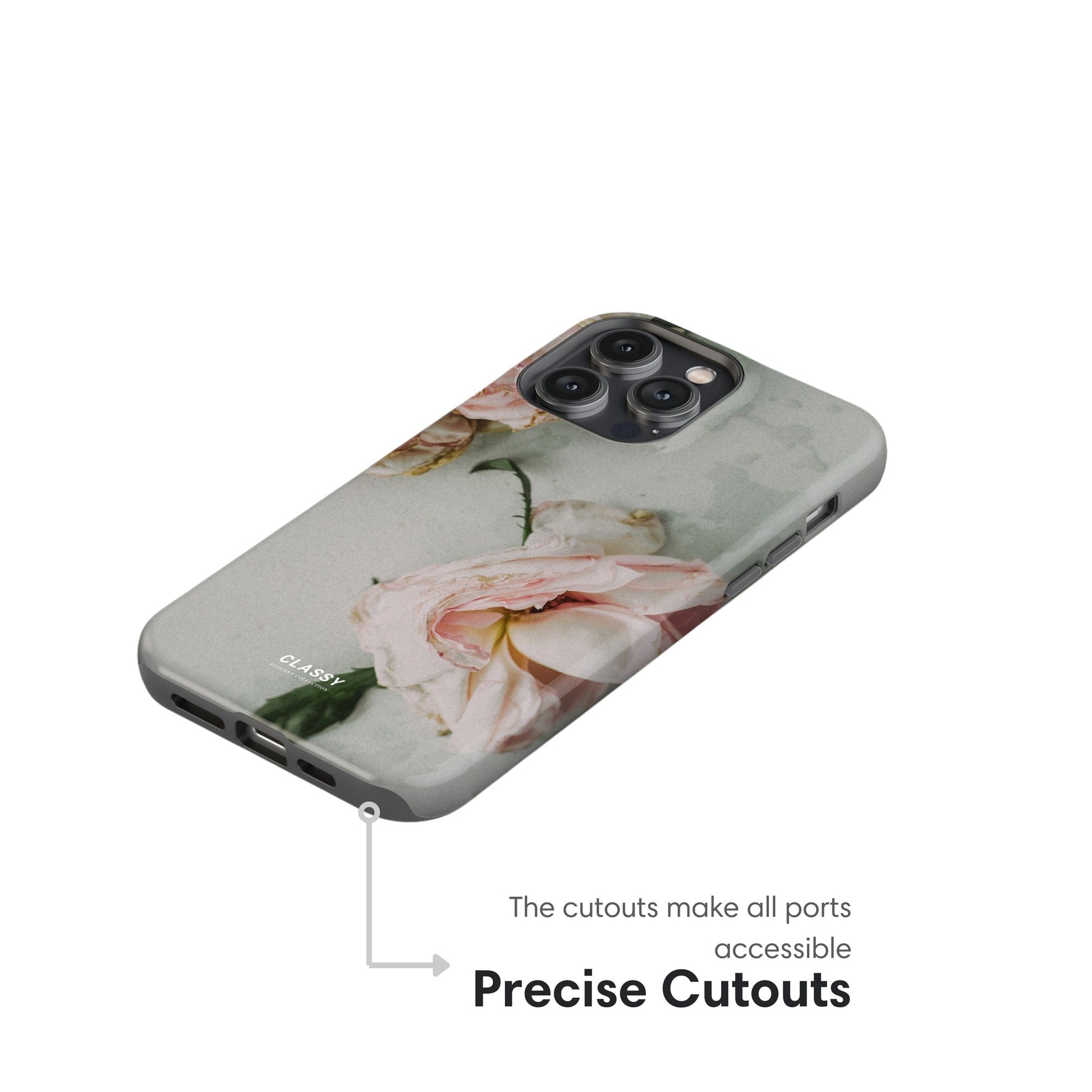 Dropped Rose Tough Case - Classy Cases - Phone Case - iPhone 17 - Glossy - 