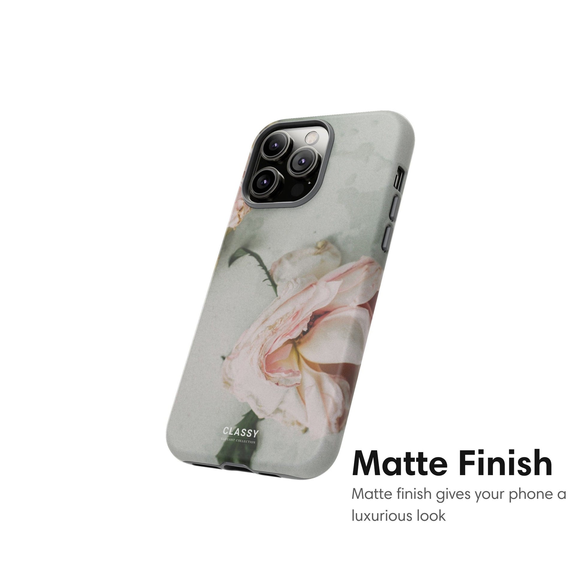 Dropped Rose Tough Case - Classy Cases - Phone Case - iPhone 17 - Glossy - 
