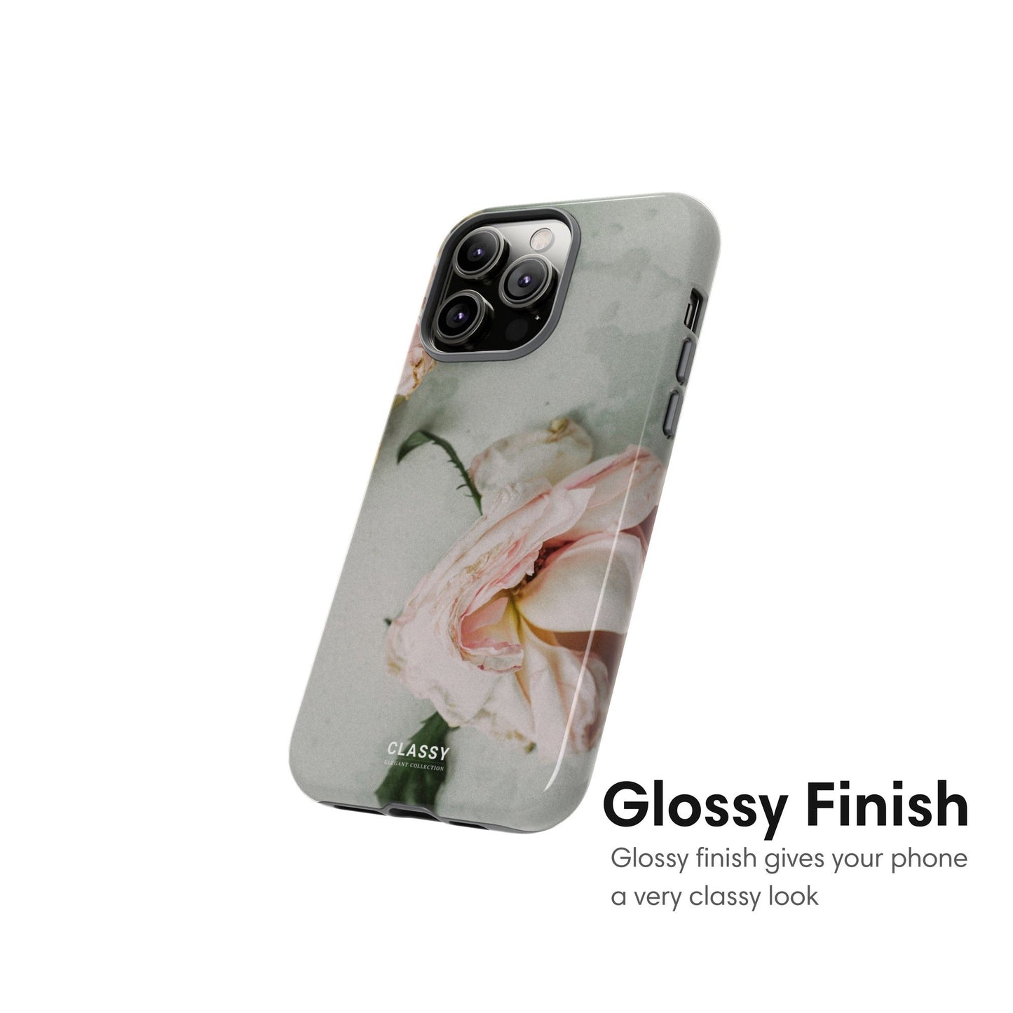 Dropped Rose Tough Case - Classy Cases - Phone Case - iPhone 17 - Glossy - 
