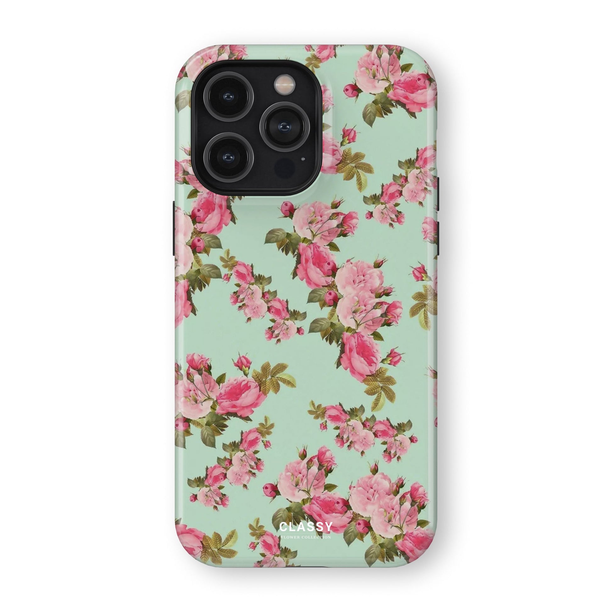 Pink Flowers Tough Case front