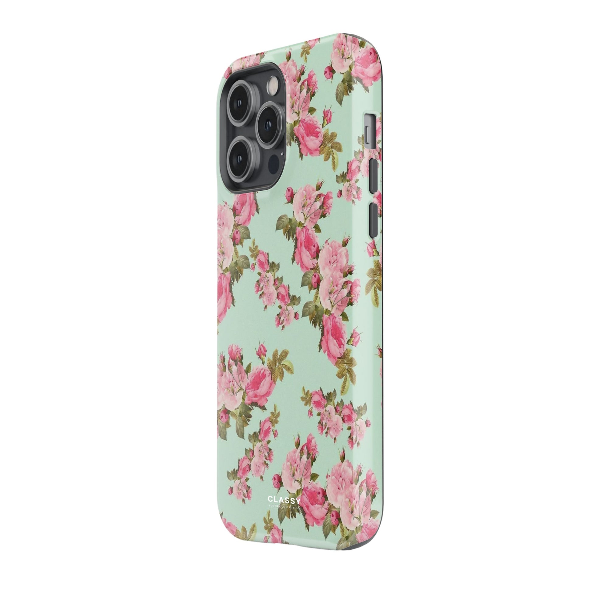 Pink Flowers Tough Case side