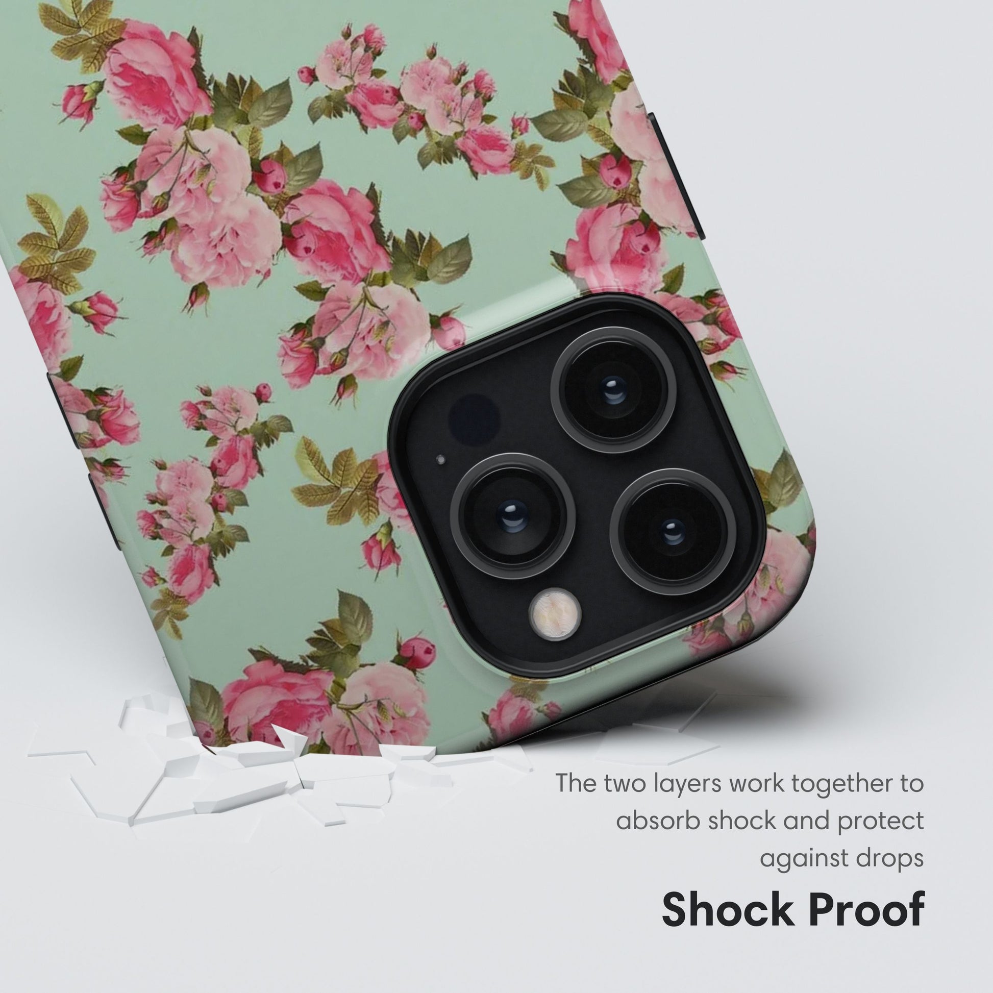 Pink Flowers Tough Case shockproof