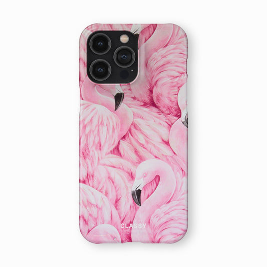 Full Out Flamingo Snap Case - Classy Cases - Phone Case - iPhone 14 - Glossy - 