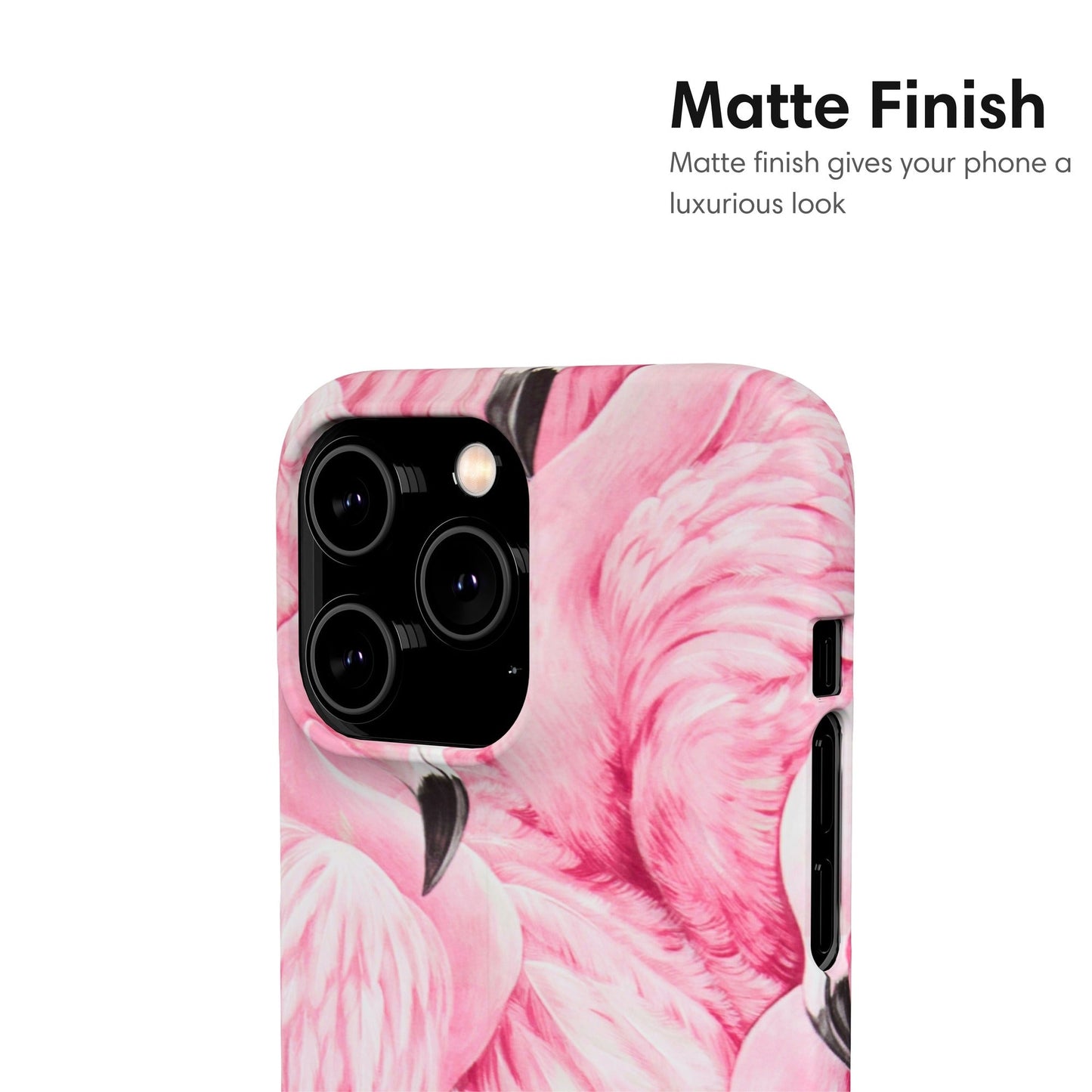 Full Out Flamingo Snap Case - Classy Cases - Phone Case - iPhone 17 - Glossy - 
