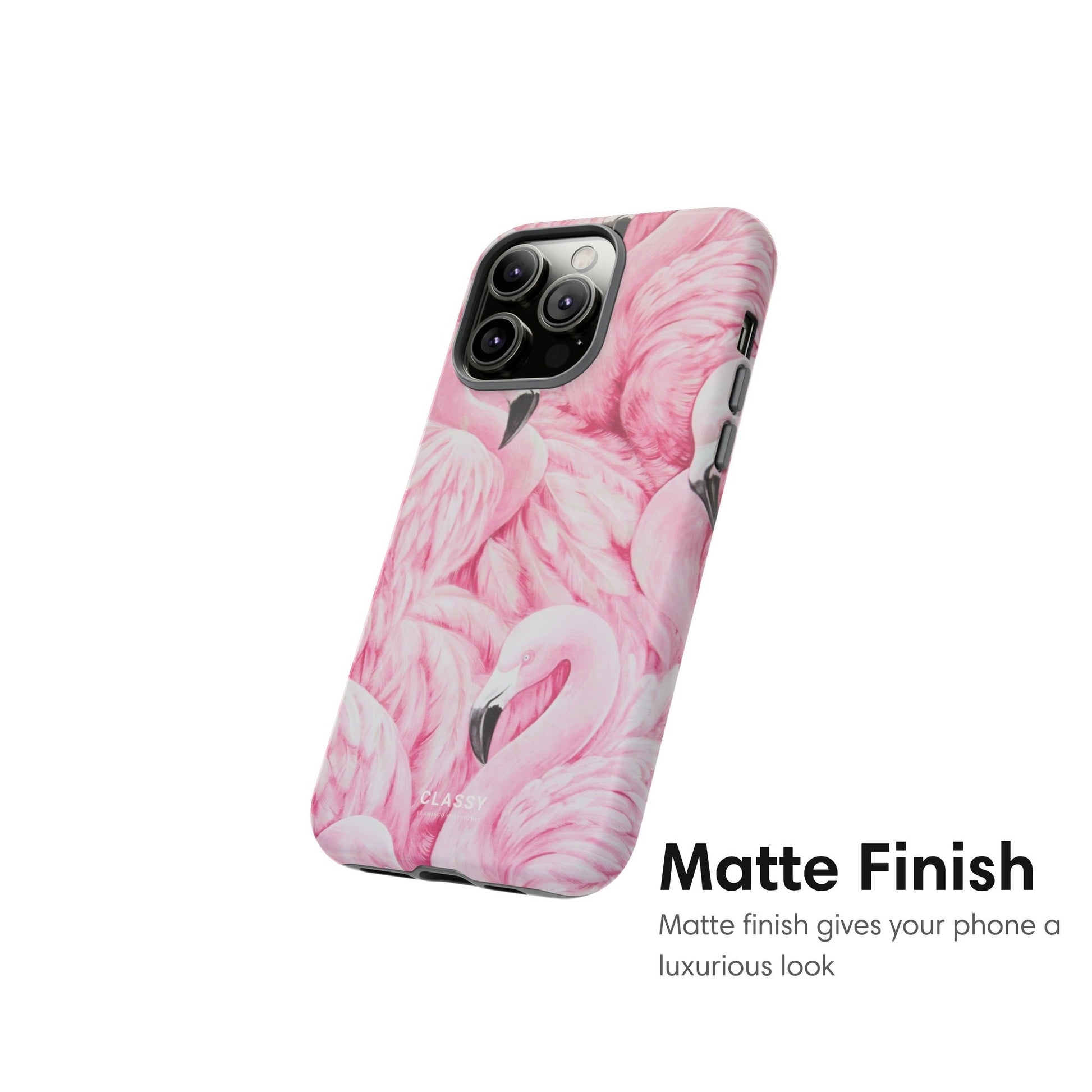 Full Out Flamingo Tough Case - Classy Cases - Phone Case - iPhone 17 - Glossy - 